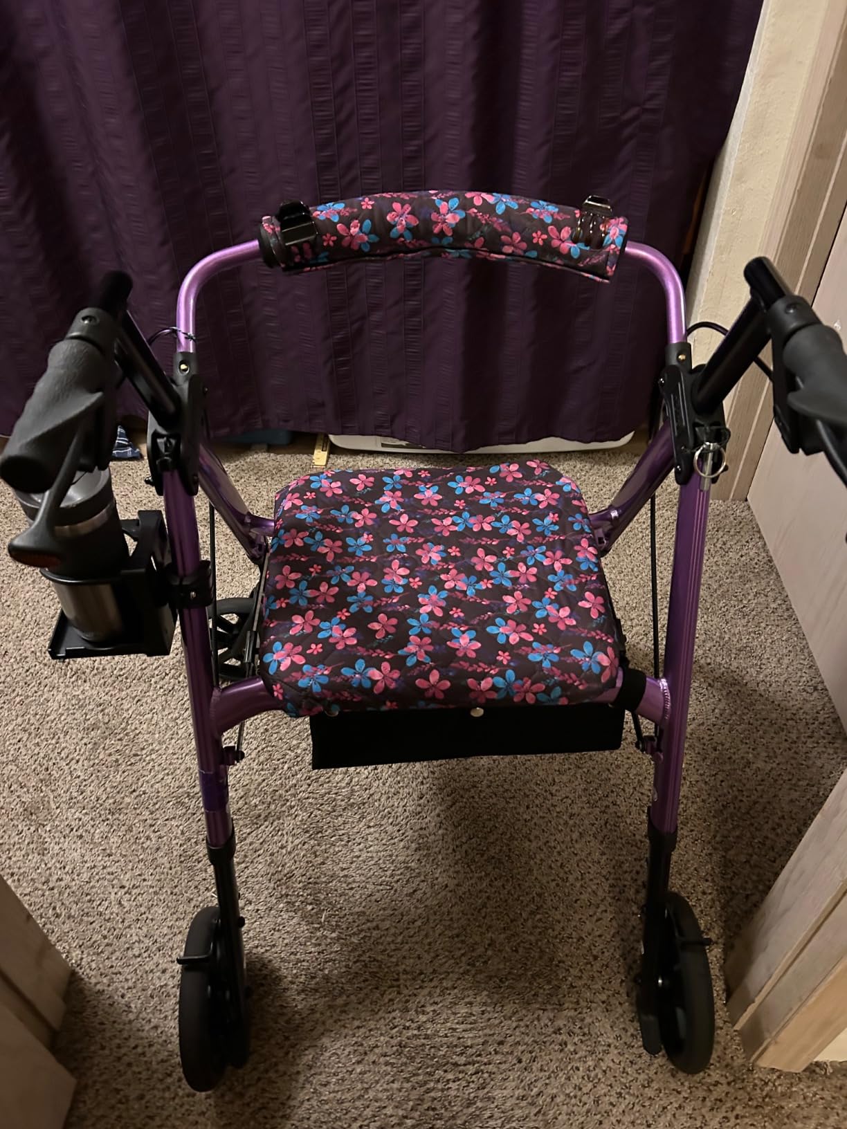 NOVA Star 8 Rollator Walker with Large Padded Seat, 8
