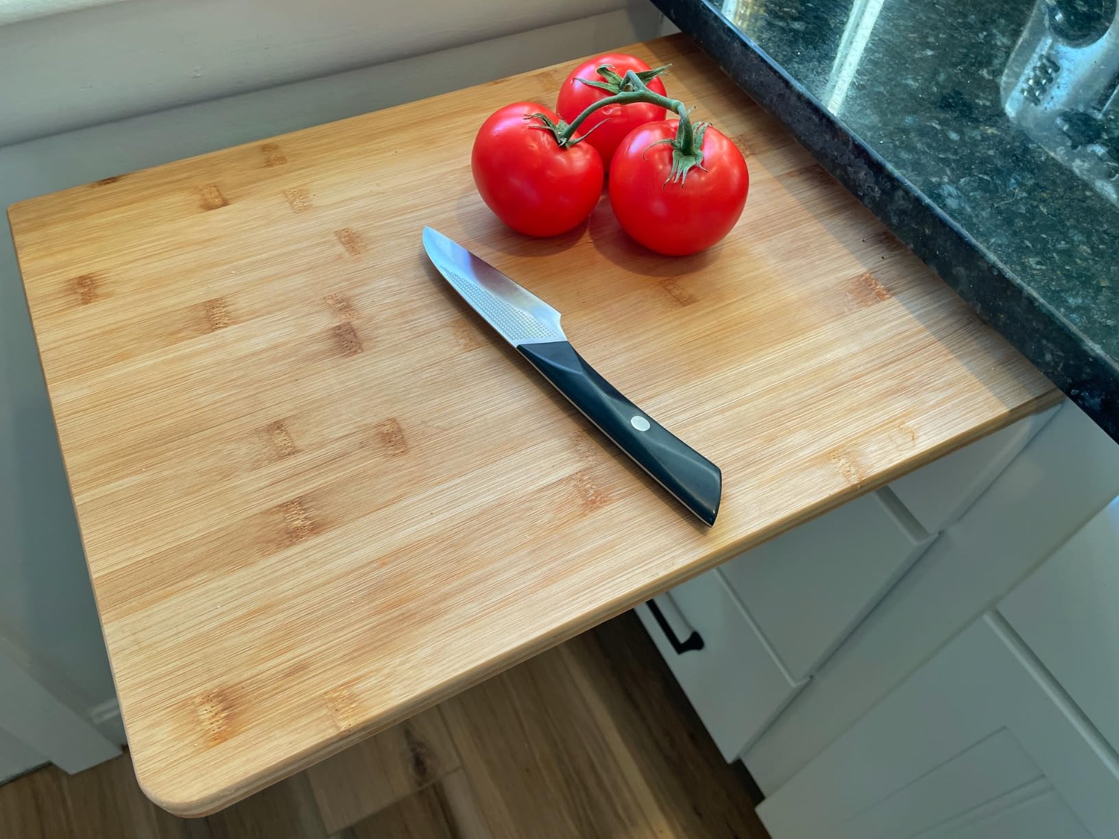 Farberware Extra-Large Wood Cutting Board, Reversible Chopping Board for Kitchen Meal Prep and Serving, Charcuterie Board, 14.17-Inch x 20.08-Inch, Bamboo customer photo 1