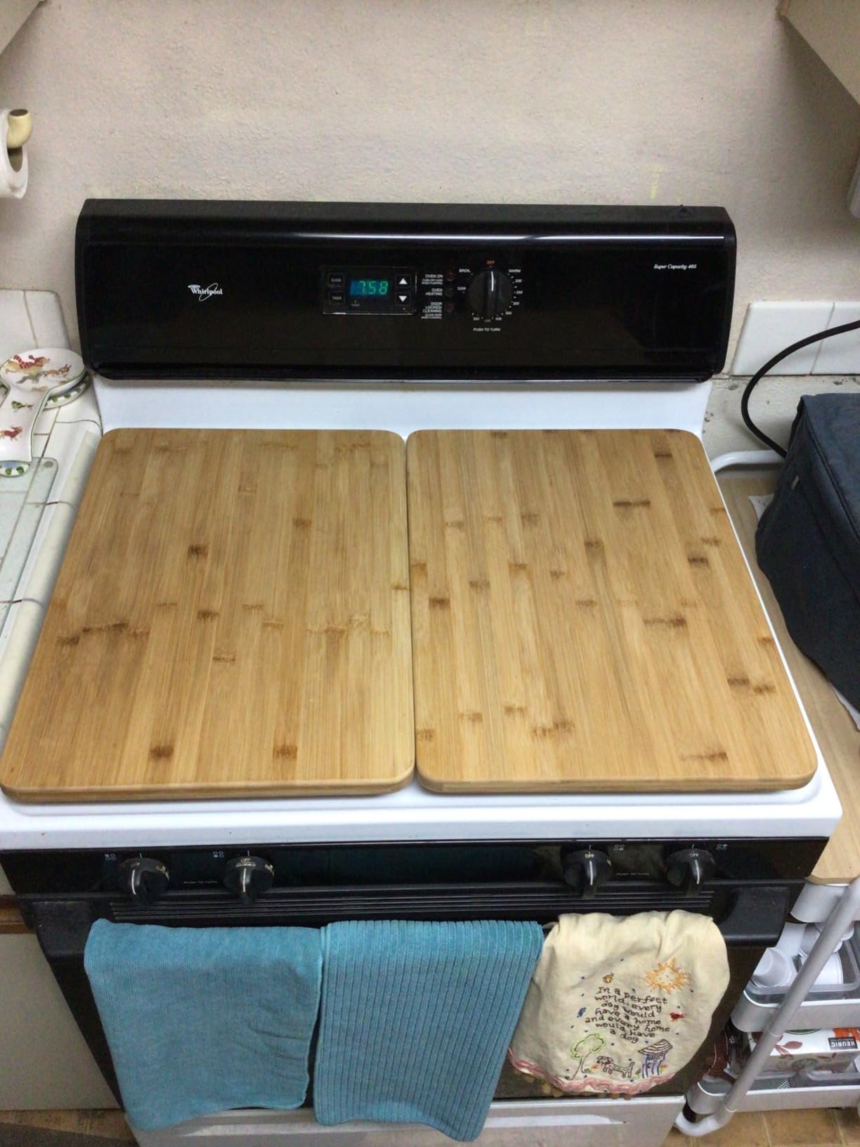 Farberware Extra-Large Wood Cutting Board, Reversible Chopping Board for Kitchen Meal Prep and Serving, Charcuterie Board, 14.17-Inch x 20.08-Inch, Bamboo customer photo 2