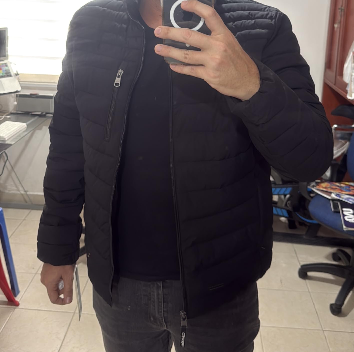 Men's Full Zip Down Puffer Coat customer photo 1