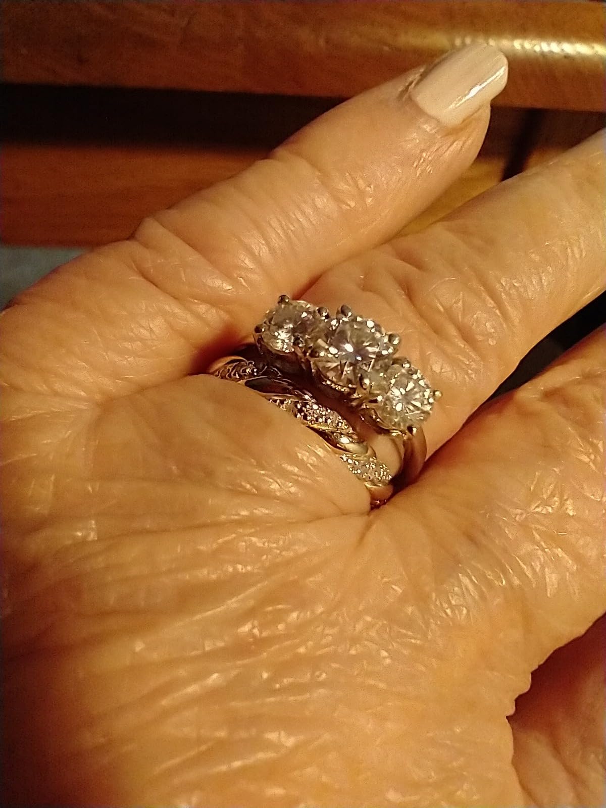 Brilliant Expressions 10K or 14K Yellow, Rose or White Gold Diamond-Accent Twist Promise Ring, Anniversary Ring or Wedding Band for Women; Promise Rings for Her, Gold Rings for Women customer photo 1