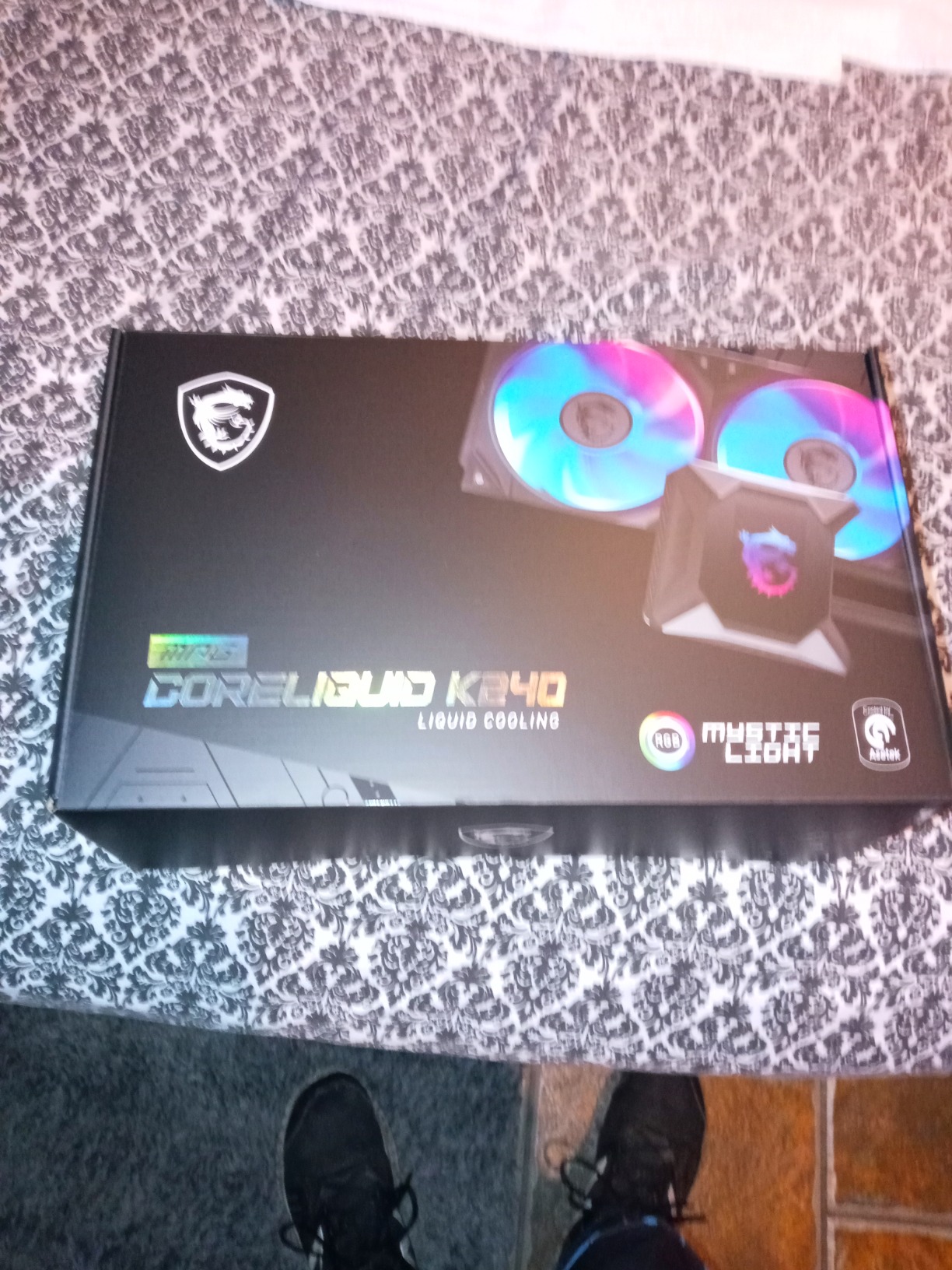 MSI MAG Series CORELIQUID 280R, aRGB CPU Liquid Cooler (AIO): Rotatable Blockhead Design, 280mm Radiator, Dual 140mm aRGB PWM Fans customer photo 2