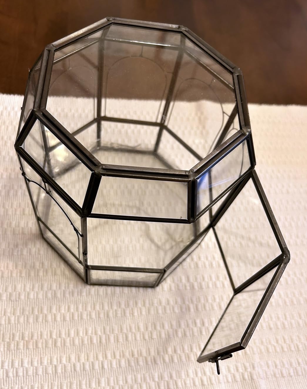 REDHUGO Large Glass Terrarium Handmade, Centerpiece Display Box Gift Planter Containers Indoor Terrariums House for Succulent Cacti Air Plants Miniature Fairy Garden customer photo 1