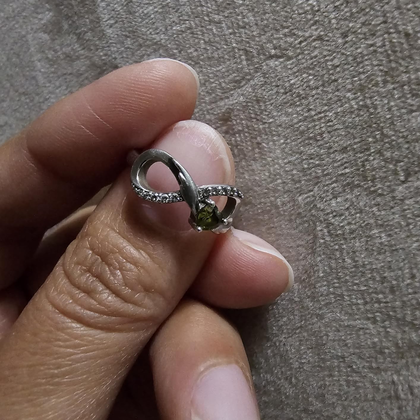 STARCHENIE Infinity Promise Ring 925 Sterling Silver Angel Wings Heart Ring for Women Size 5-10 customer photo 2