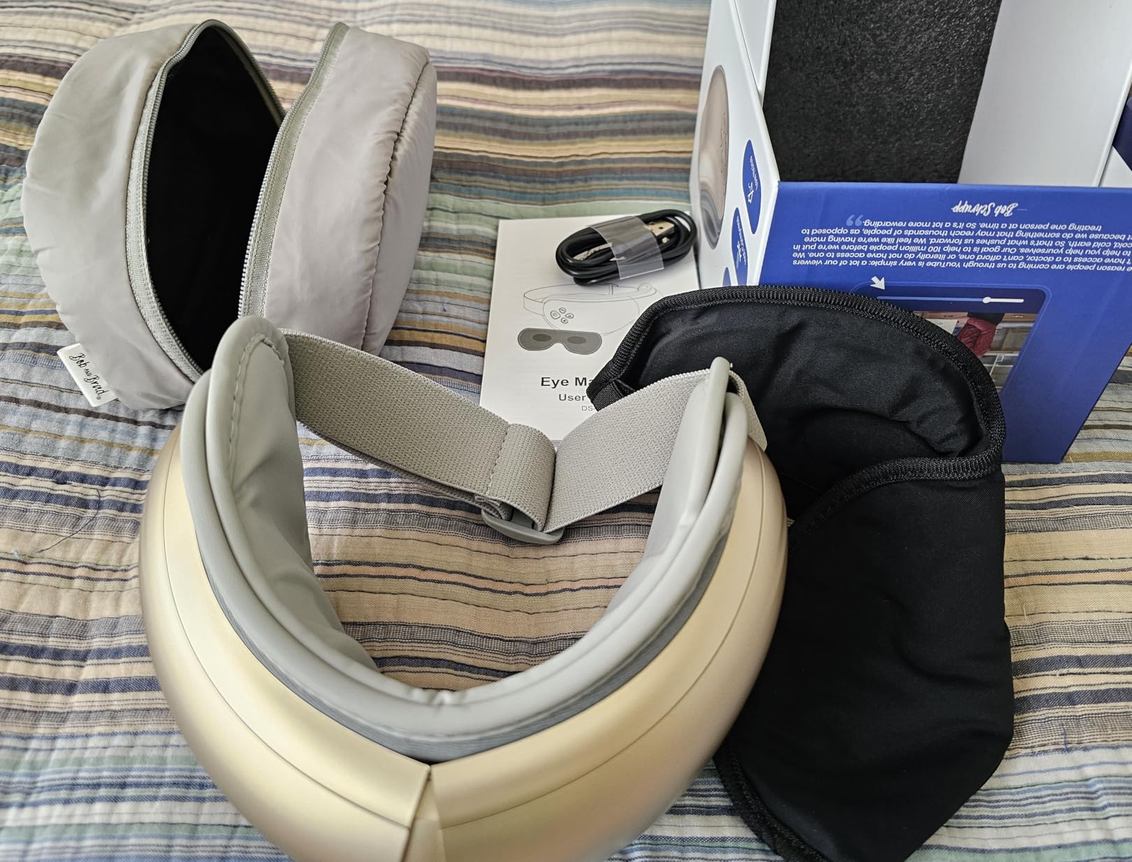 BOB AND BRAD Eye Massager with Heat FSA Eligible HSA, EyeOasis 2 Heated Eye Mask for Migraines with Music, Smart Migraine Massager for Dry Eyes Relief & Improve Sleep customer photo 1