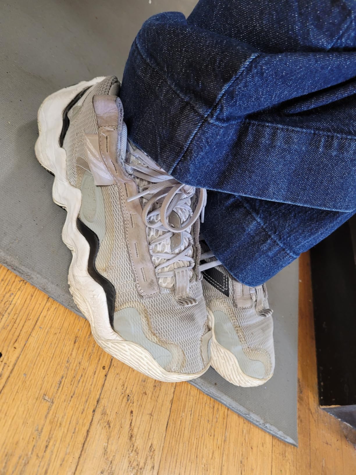 Adidas Womens Exhibit B MidBasketball Shoe customer photo 1