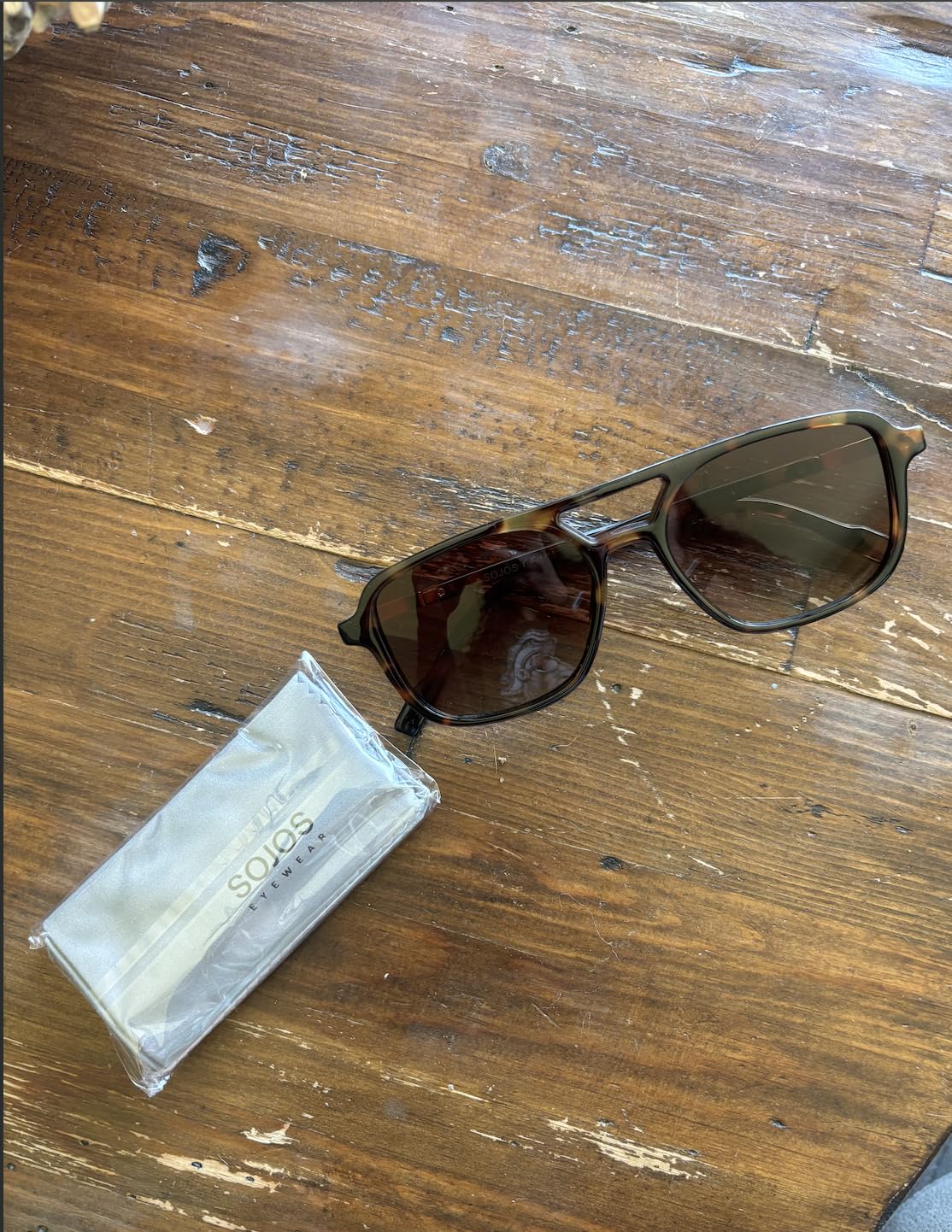 Retro Aviator Sunglasses for Women Men, Trendy Rectangle Womens Mens Shades Sun Glasses SJ2202 customer photo 1