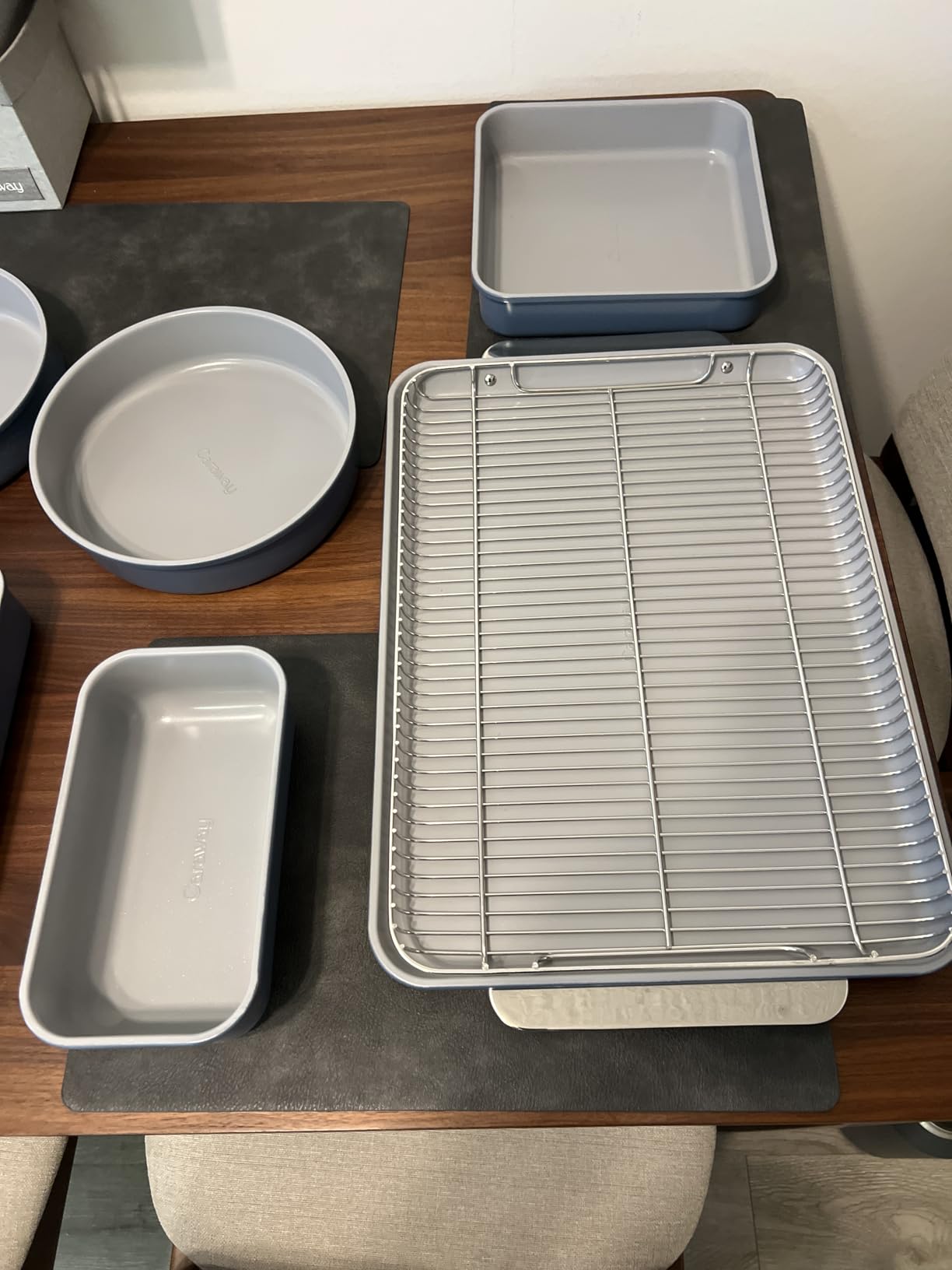 Caraway Nonstick Ceramic Bakeware Set (11 Pieces) - Baking Sheets, Assorted Baking Pans, Cooling Rack, & Storage - Aluminized Steel Body - Non Toxic, PTFE & PFOA Free - Cream customer photo 2