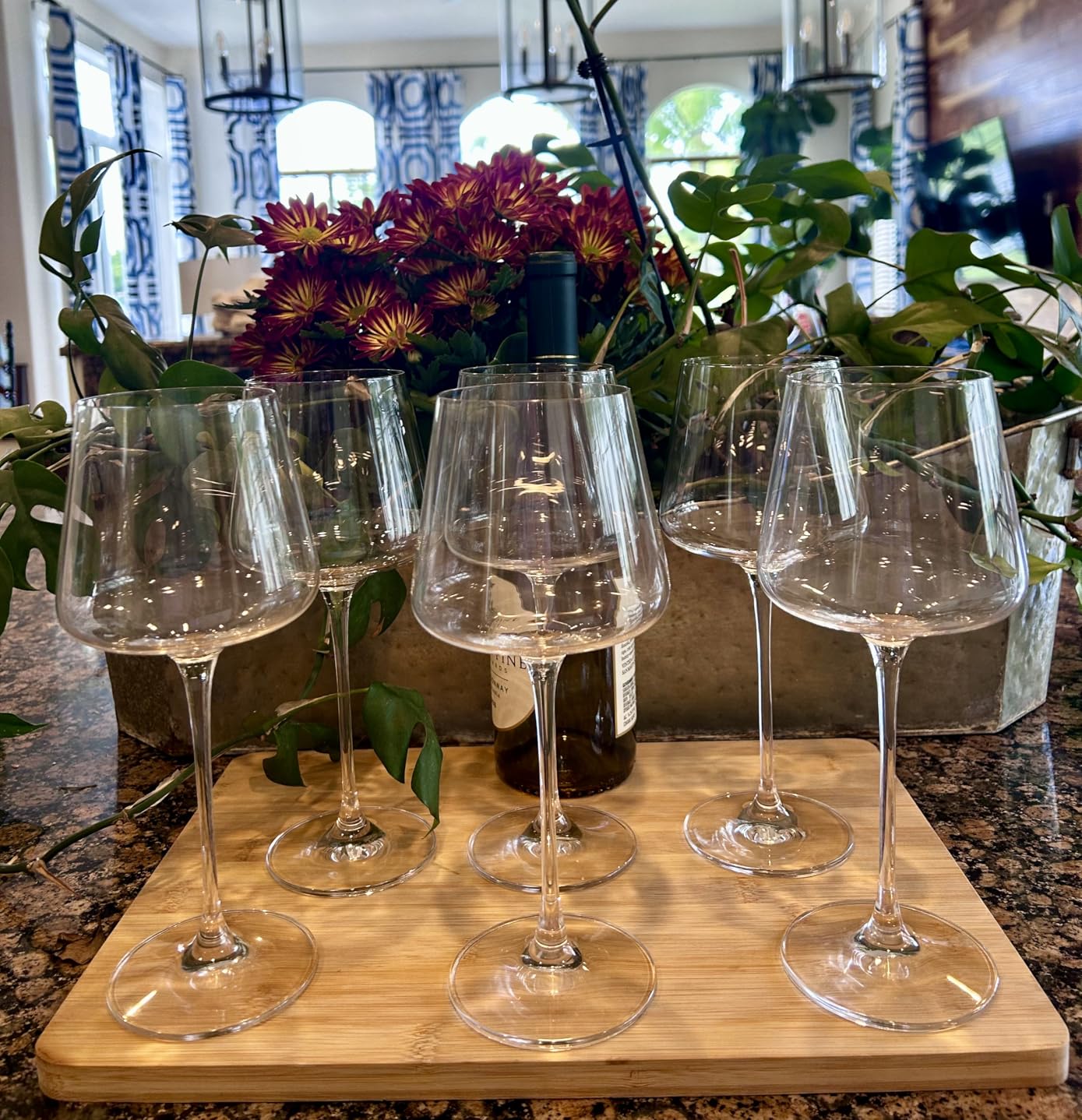 coccot Wine Glasses Set of 6, Crystal White Wine Glasses, Red Wine Glass Set, Long Stem, Lead-Free Premium Blown Glassware (18.5oz, 6 pack) customer photo 2