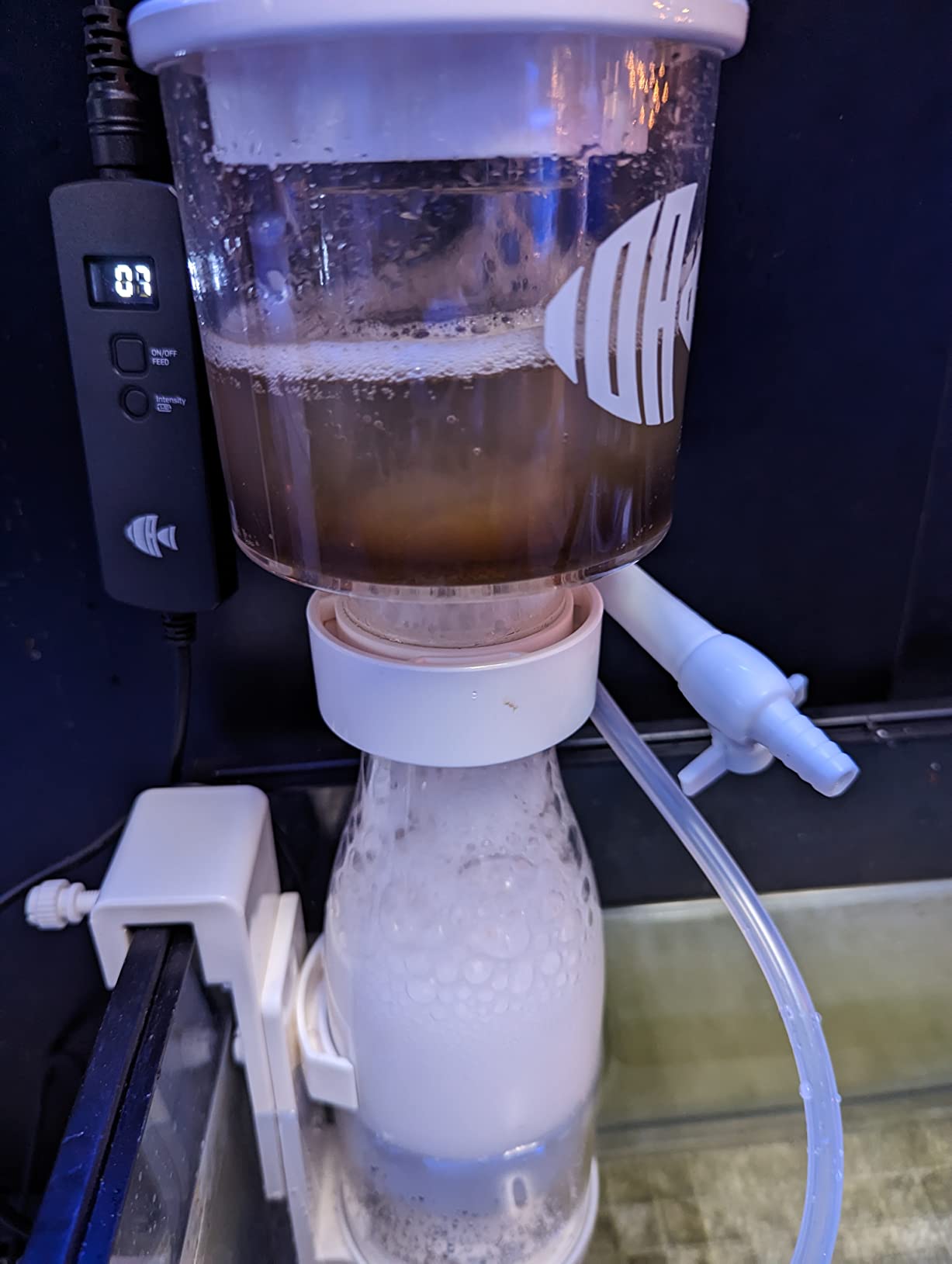 IOAOI Protein Skimmers for Saltwater Aquariums, Hang On Protein Skimmer for Fish Tanks up to 80 Gallons, DC Pinwheel Pump with Controller customer photo 1