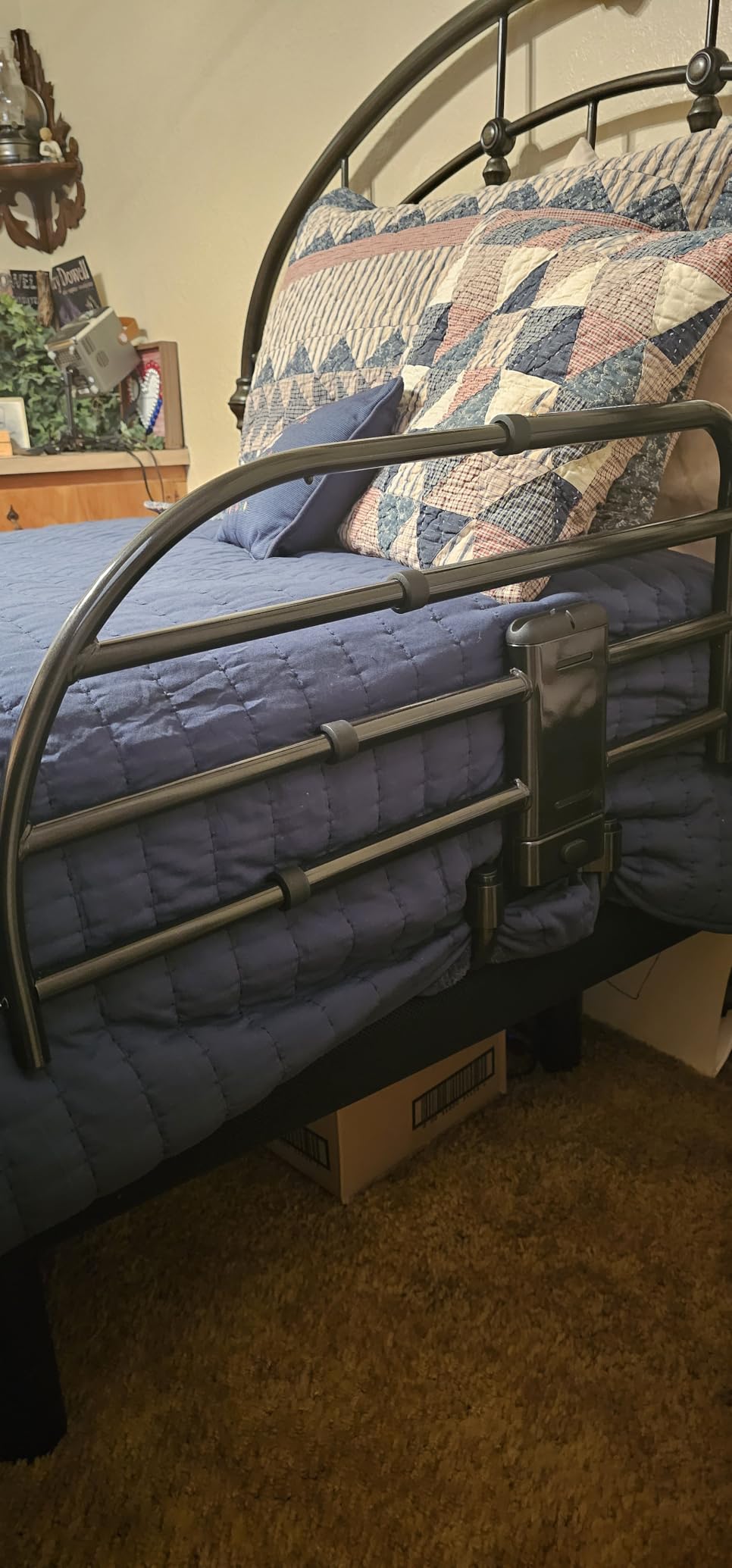 Able Life Click-N-Go Extendable Bed Rail for Wood Adjustable Bed Frames. Removable Bed Handle for Elderly Adults and Seniors, Fits King, Queen, Full, and Twin Beds, ASTM Safety Approved Bedrail customer photo 2