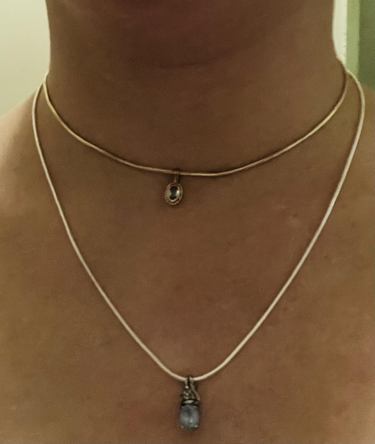 DEARMAY 14K Gold Plated Herringbone Necklaces for Women, Dainty Gold Snake Choker Chain Non Tarnish Trendy Simple Thin & Chunky Options Neckalce 1.5/3/5/6/8mm Chain Jewelry for Gifts customer photo 2