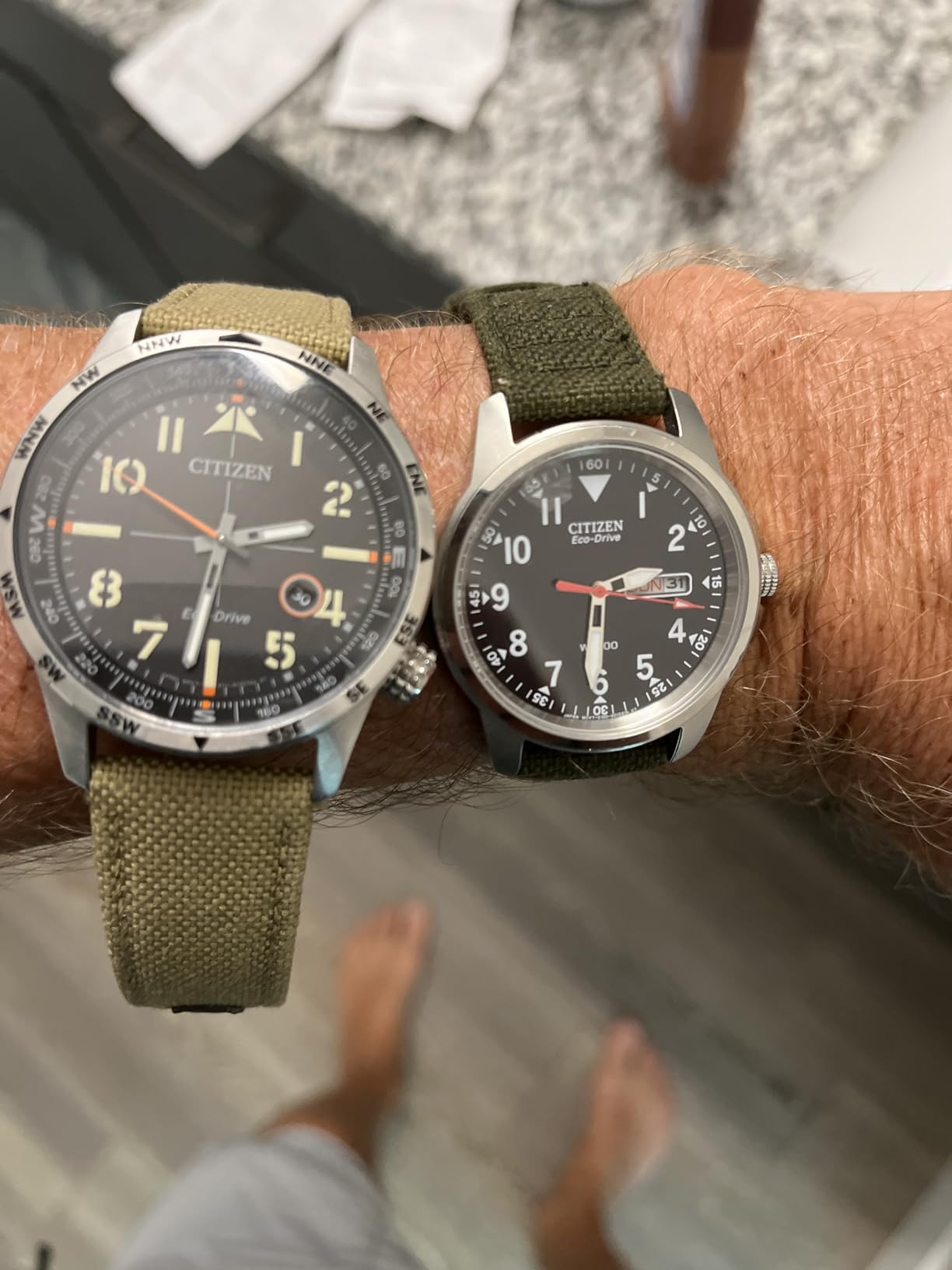 Citizen Men's Eco-Drive Weekender Avion Field Watch - Solar Powered, Stainless Steel customer photo 1