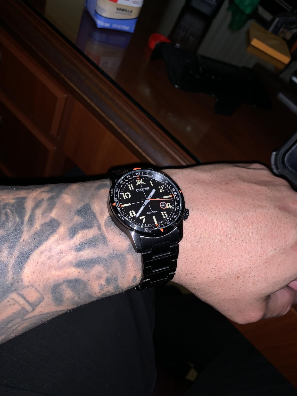Citizen Men's Eco-Drive Weekender Avion Field Watch - Solar Powered, Stainless Steel customer photo 2