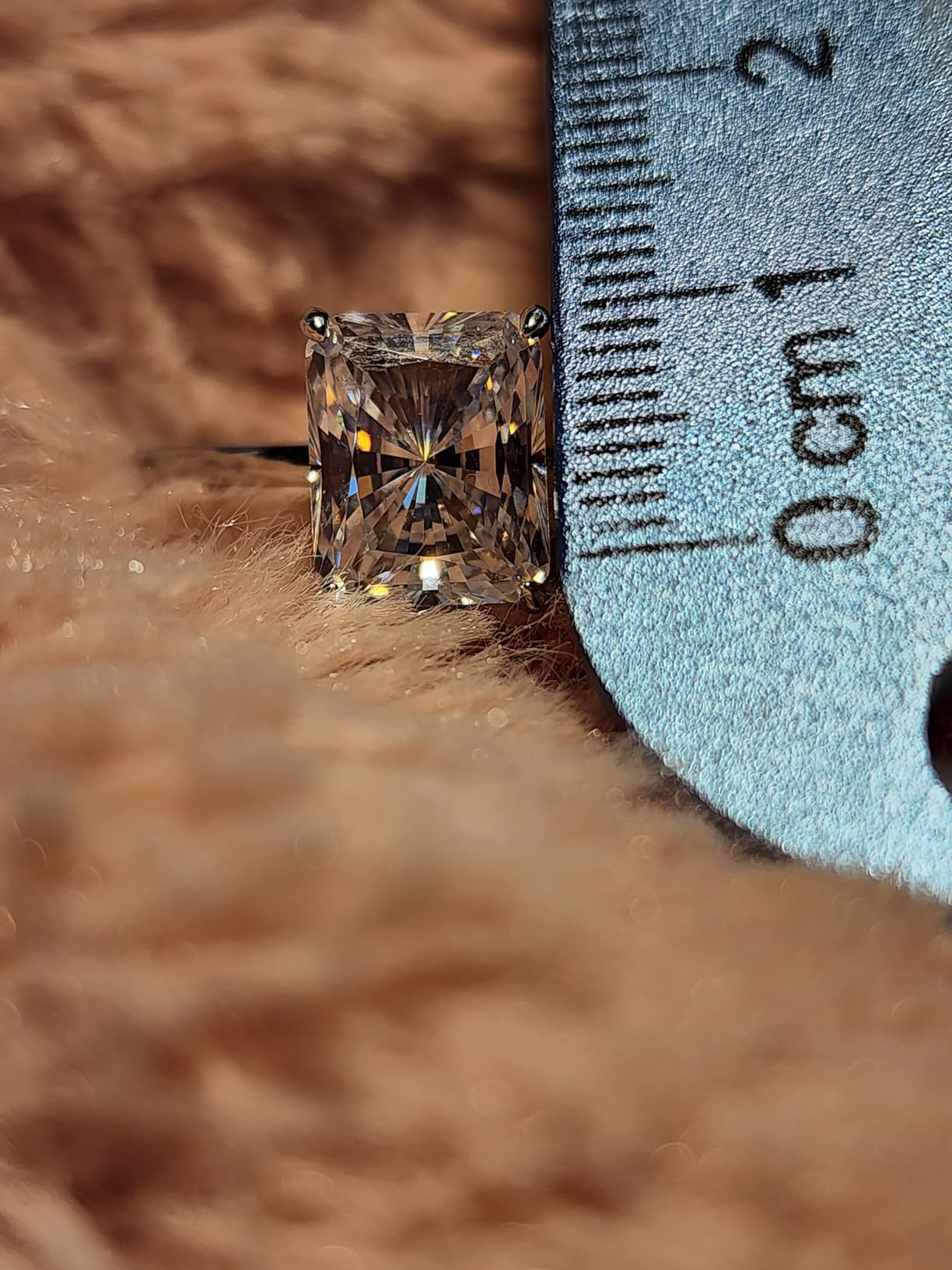 1/2/3/4CT 925 Sterling Silver Engagement Rings Radiant Cut Solitaire Cubic Zirconia CZ Wedding Promise Rings for Her customer photo 2