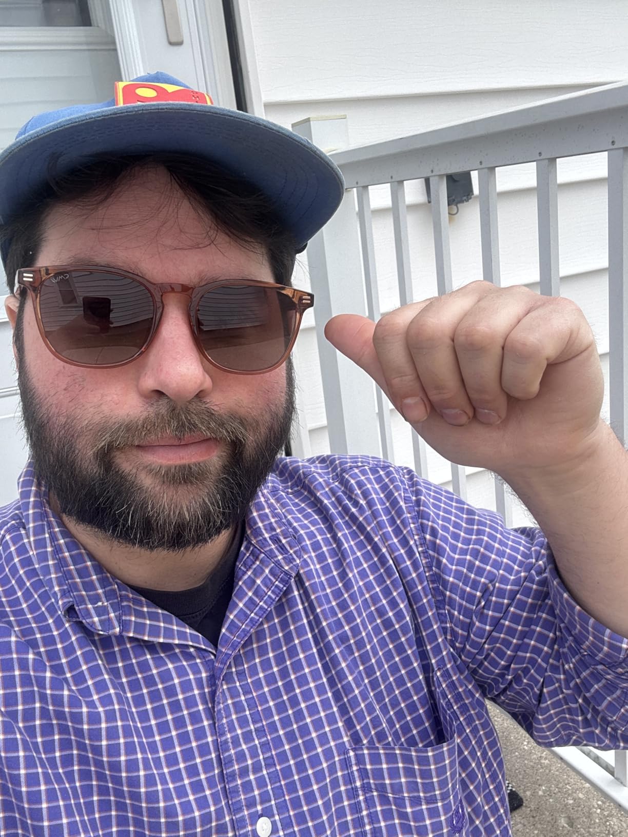 WMP Eyewear - Men's Polarized Modern Rounded Square Sunglasses customer photo 2