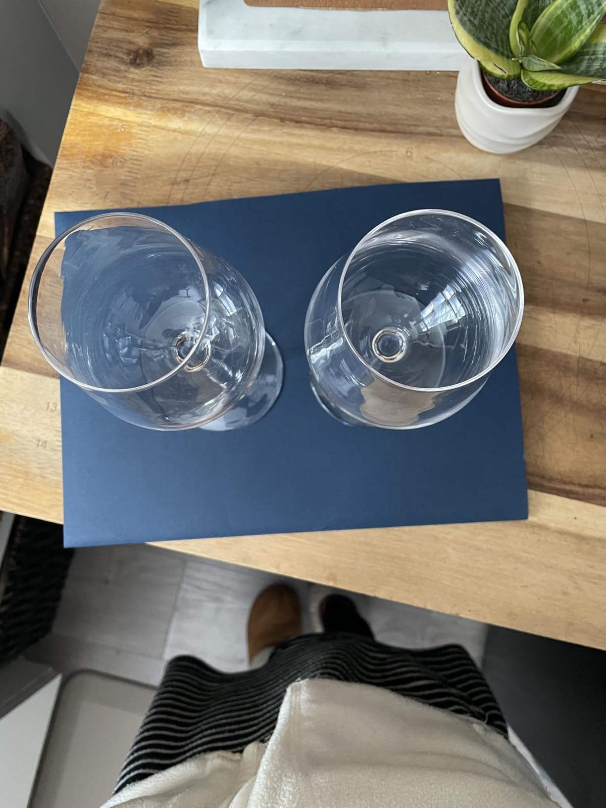 LUNA & MANTHA White Wine Glasses Set of 4, Crystal Wine Glasses with Stem, Hand Blown 14oz, Perfect for Red, White Gift Packaging for Daily Use, Father's Day, Wedding Anniversary or Birthday customer photo 2