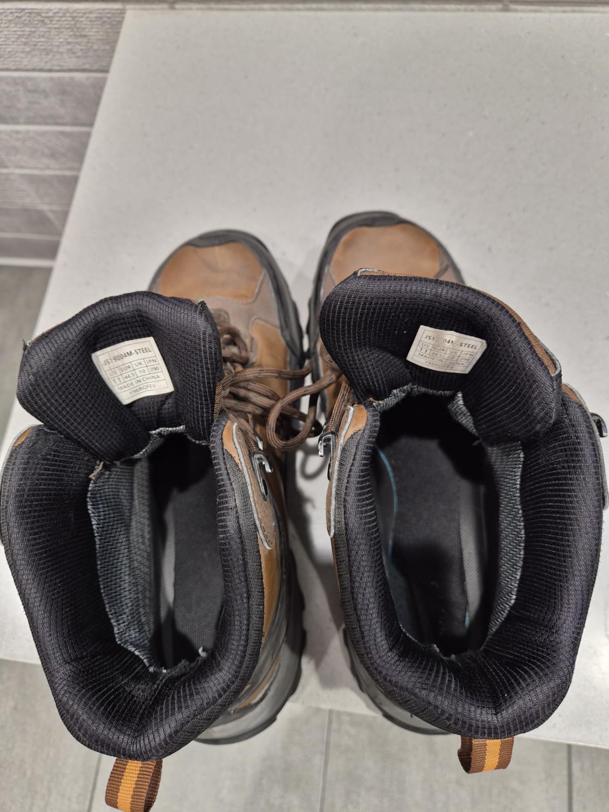 NORTIV 8 Waterproof Steel Toe Boots for Men Slip Resistant Safety Industrial Boots customer photo 2