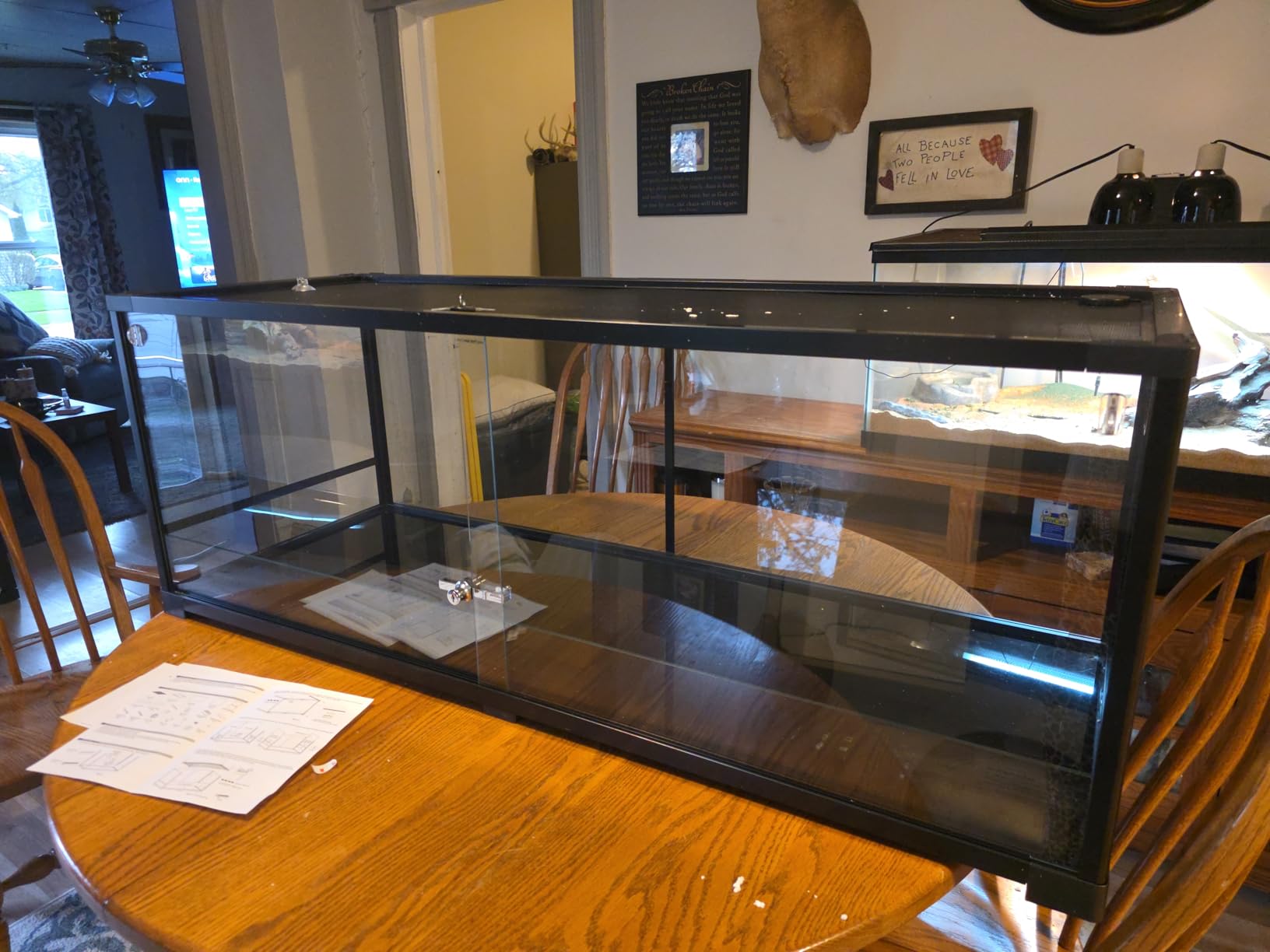 50 Gallon Reptile Tank, Glass Reptiles Terrarium 36