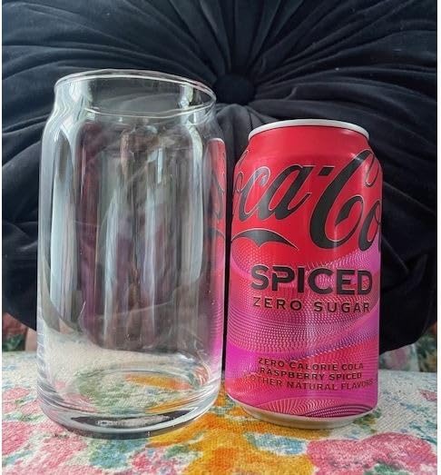 16 oz Can Shaped Glass Cups, Set of 12 Beer Can Glasses, Aesthetic Soda Can Cup Clear Glass Tumbler Beer Glasses, Cute Cups Tall Cocktail Drinkware, Cool Drinking Glasses for Kitchen, Modern Glassware customer photo 2