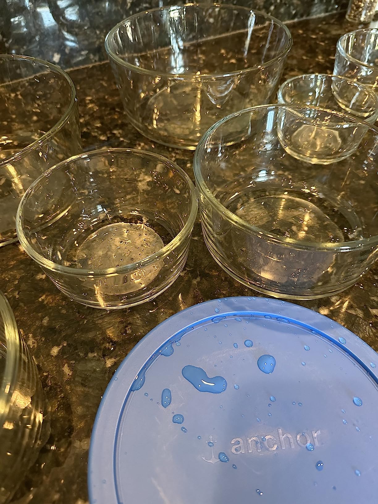 Anchor Hocking 12 Piece Glass Storage Containers with Lids (6 Glass Food Storage Containers & 6 Red SnugFit Lids) customer photo 2
