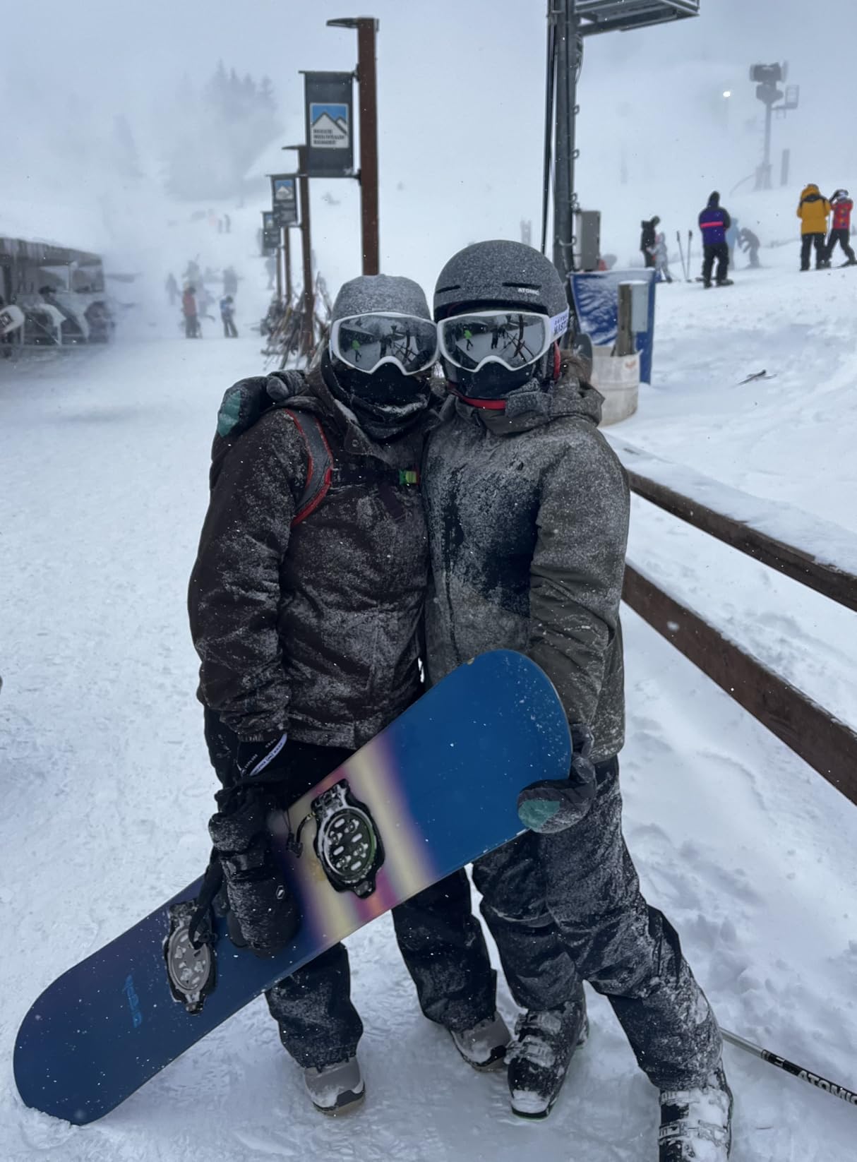 OutdoorMaster Ski Goggles with Cover, Anti-Fog OTG Snow/Snowboard Goggles | Built-in goggle cover helps protect the lens, with OTG fit, anti-fog clarity, and comfort for skiing or snowboarding. customer photo 2