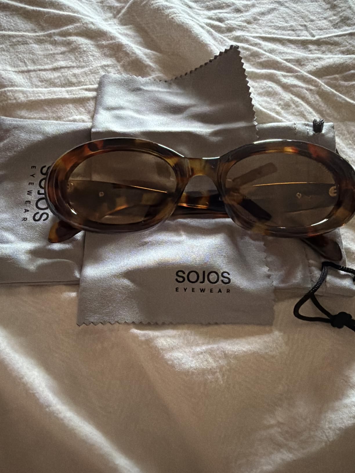 SOJOS Retro Oval Polarized Sunglasses for Women Men 90s Vintage UV400 Protection Tiny Sun Glasses SJ2286 customer photo 1