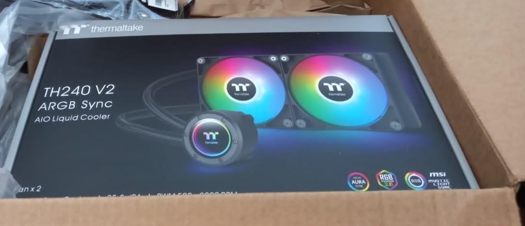 Thermaltake TH420 ARGB Sync V2 CPU Liquid Cooler/AIO Liquid Cooling/Fan 140mm*3/PWM 500~2000 RPM/Mirror Waterblock/MB ARGB Sync Control, Black customer photo 1