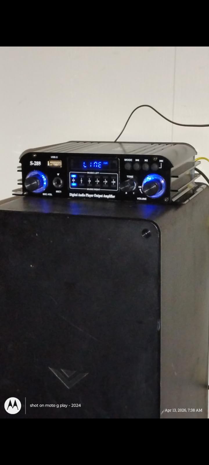 Romicta 4 Channel Bluetooth 5.0 Stereo Amplifier 50Wx4 Home Audio Stereo Receiver 1200W Max customer photo 1