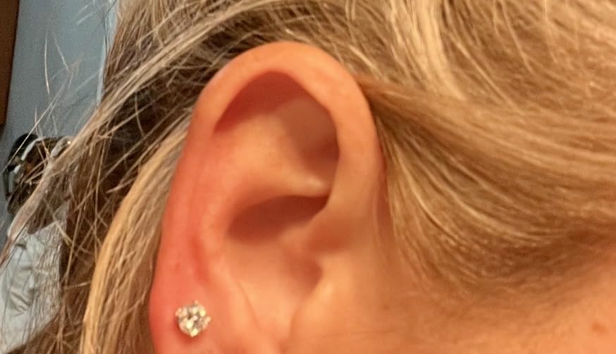 CERTIFIED 1 to 6 Carat LAB GROWN Solitaire Diamond Stud Earrings Round Cut 4 Prong Screw Back (F-G Color, VS1-VS2 Eye Clean Clarity) customer photo 1