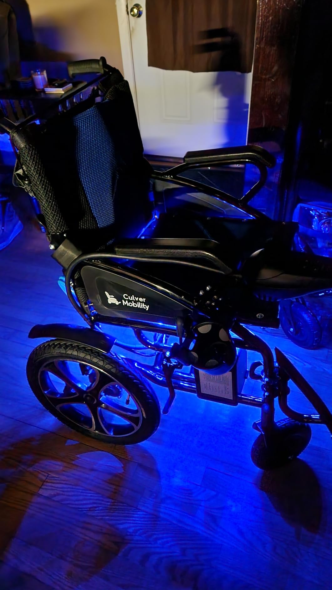 Culver Artemis Pro Lightweight Foldable Electric Wheelchairs for Seniors - 2x250W Motor Power Wheelchair - Travel/User Friendly Electric Wheelchairs for Seniors, Long Range Electric Wheelchair, Red customer photo 1
