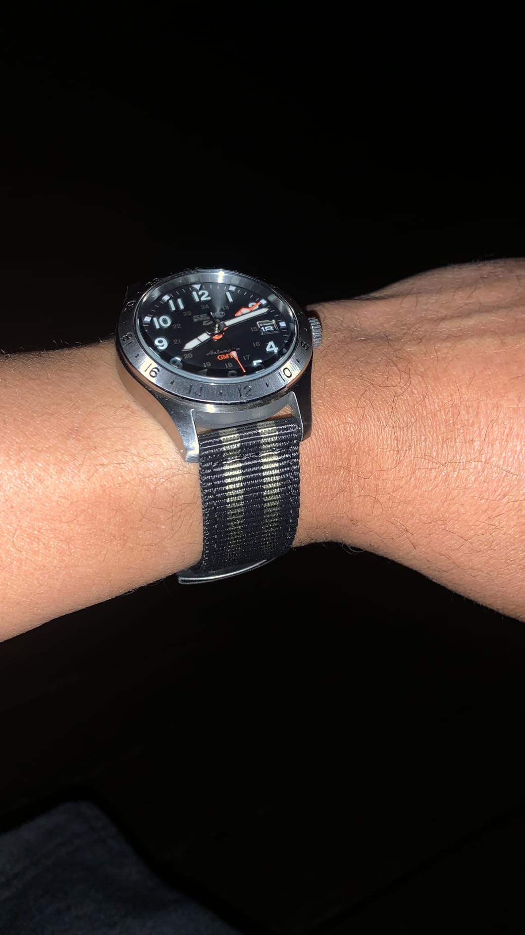 Seiko 5 Sports Collection Automatic Watch for Men - GMT Hand - Water-Resistant 100M customer photo 2