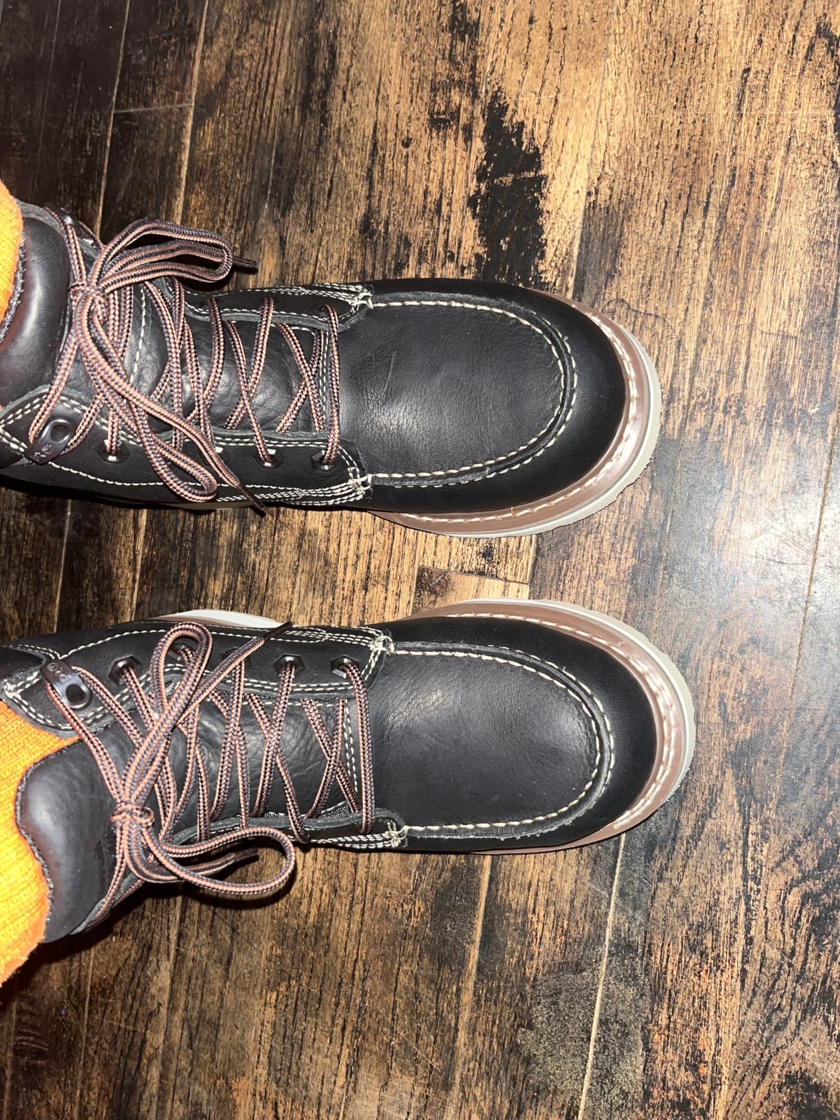 Timberland PRO Mens Gridworks Wedge 6 Inch Moc Soft Toe Waterproof Industrial Work Boot customer photo 2