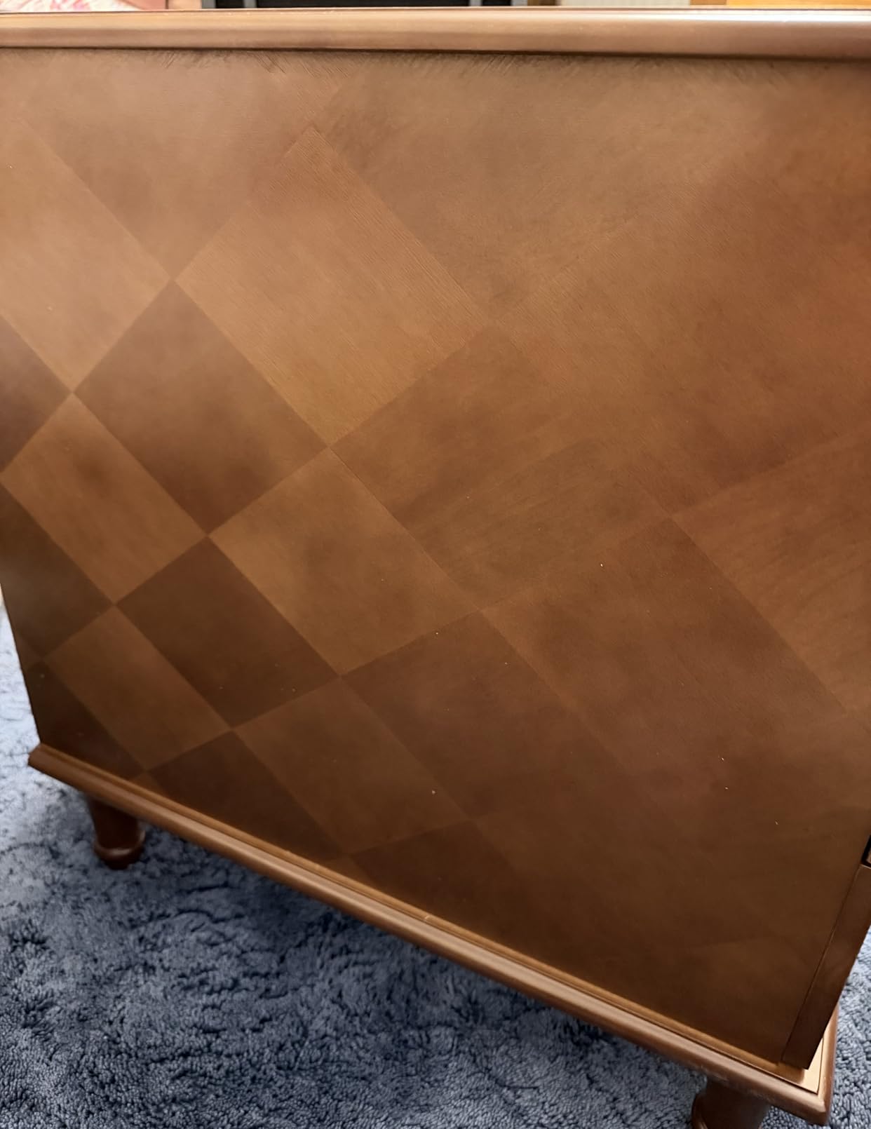 Tribesigns Solid Wood End Table, Fully Assembled Narrow Side Table with Drawers, Pre-Assembled Nightstand Slim Bedside Table for Small Spaces, Living Room, Bedroom, Brown customer photo 1