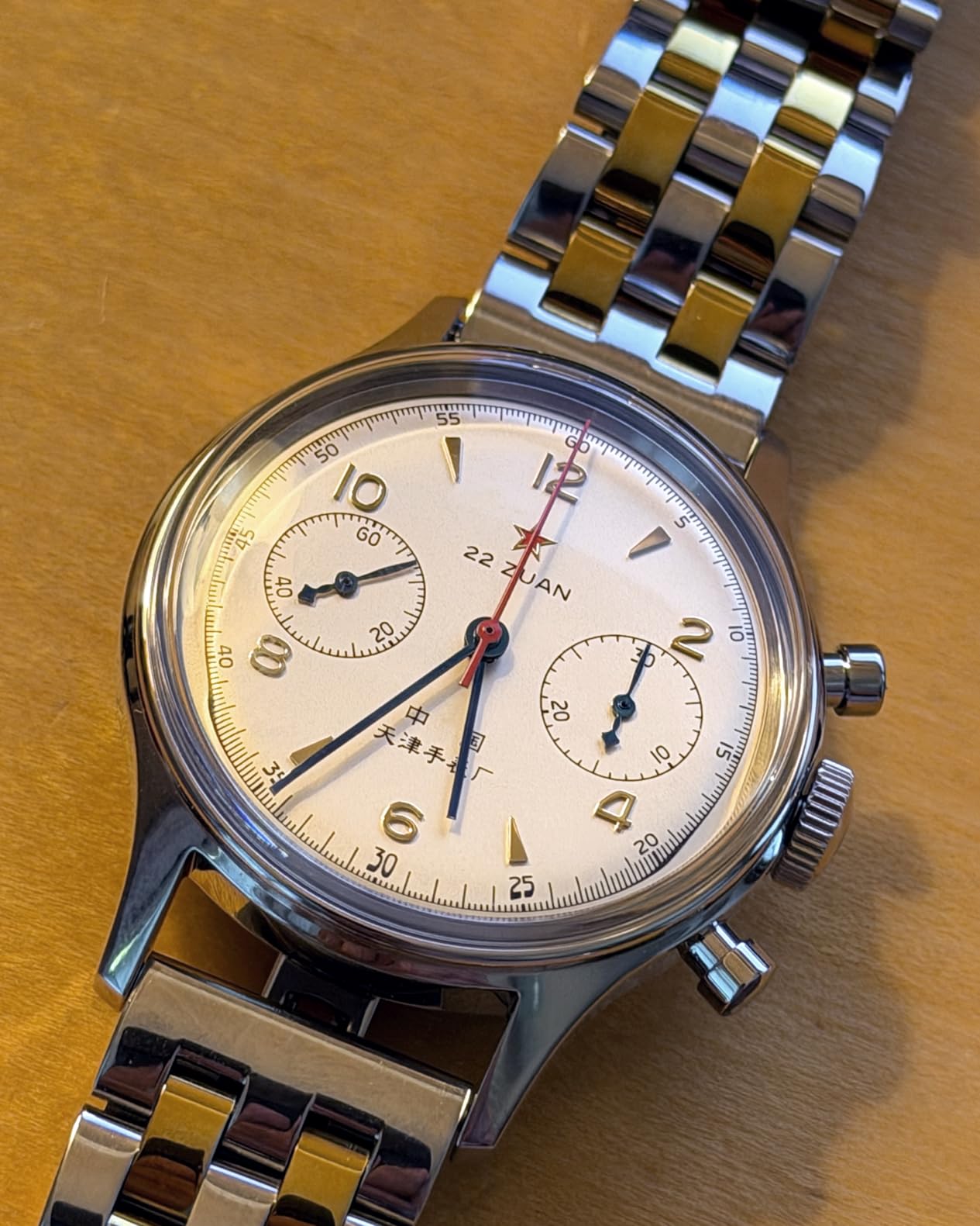 Seagull 1963 Aviation Chronograph Pilot Mechanical Watch, Manual Winding, GD 1963 International Edition, ST1901 customer photo 2