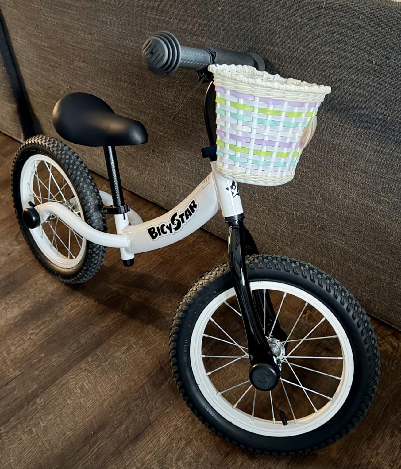 Bicystar 14 Inch Toddler Balance Bike for 3-6 Year Old with Real Rubber Air Tires customer photo 1