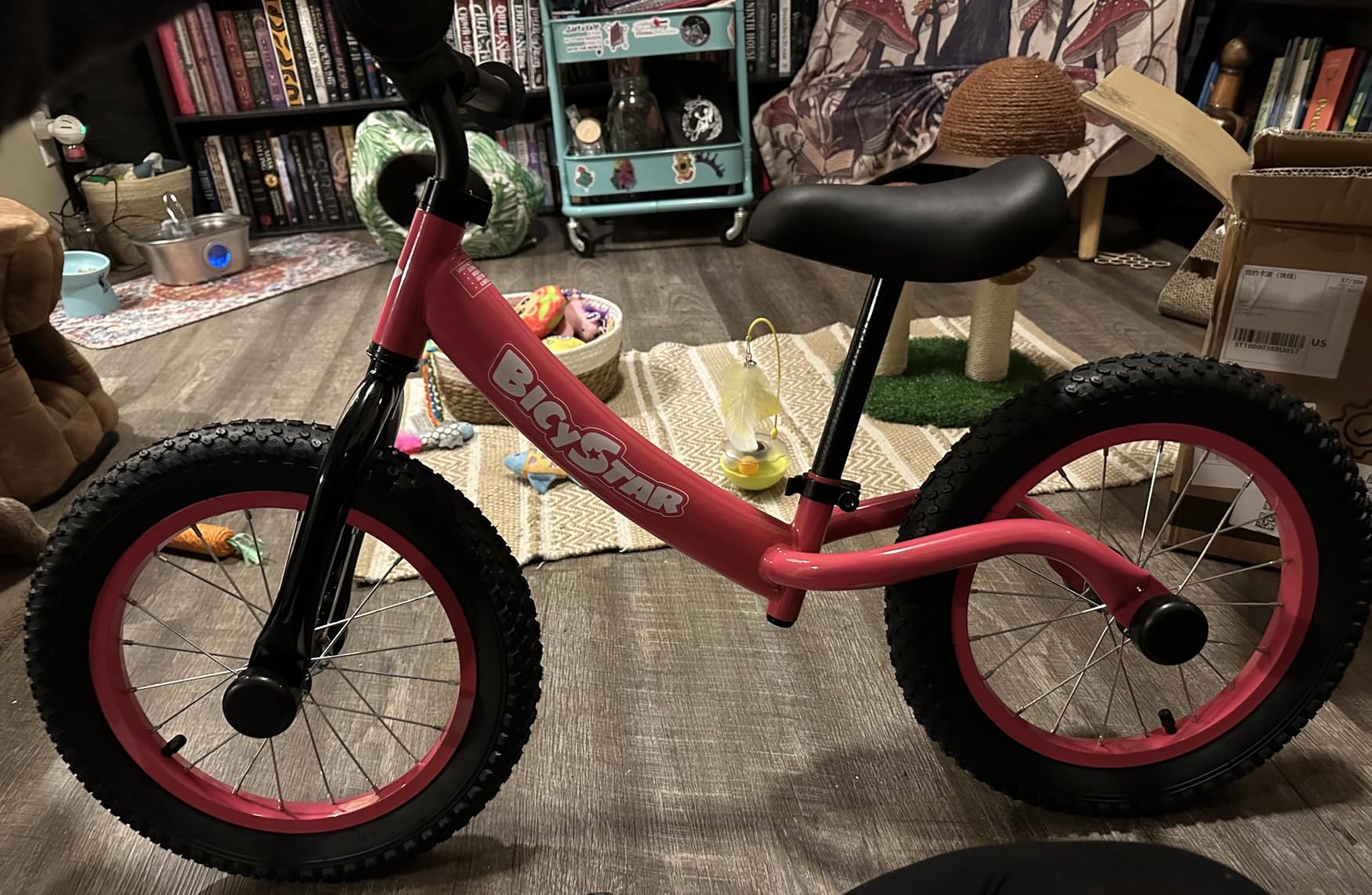 Bicystar 14 Inch Toddler Balance Bike for 3-6 Year Old with Real Rubber Air Tires customer photo 2