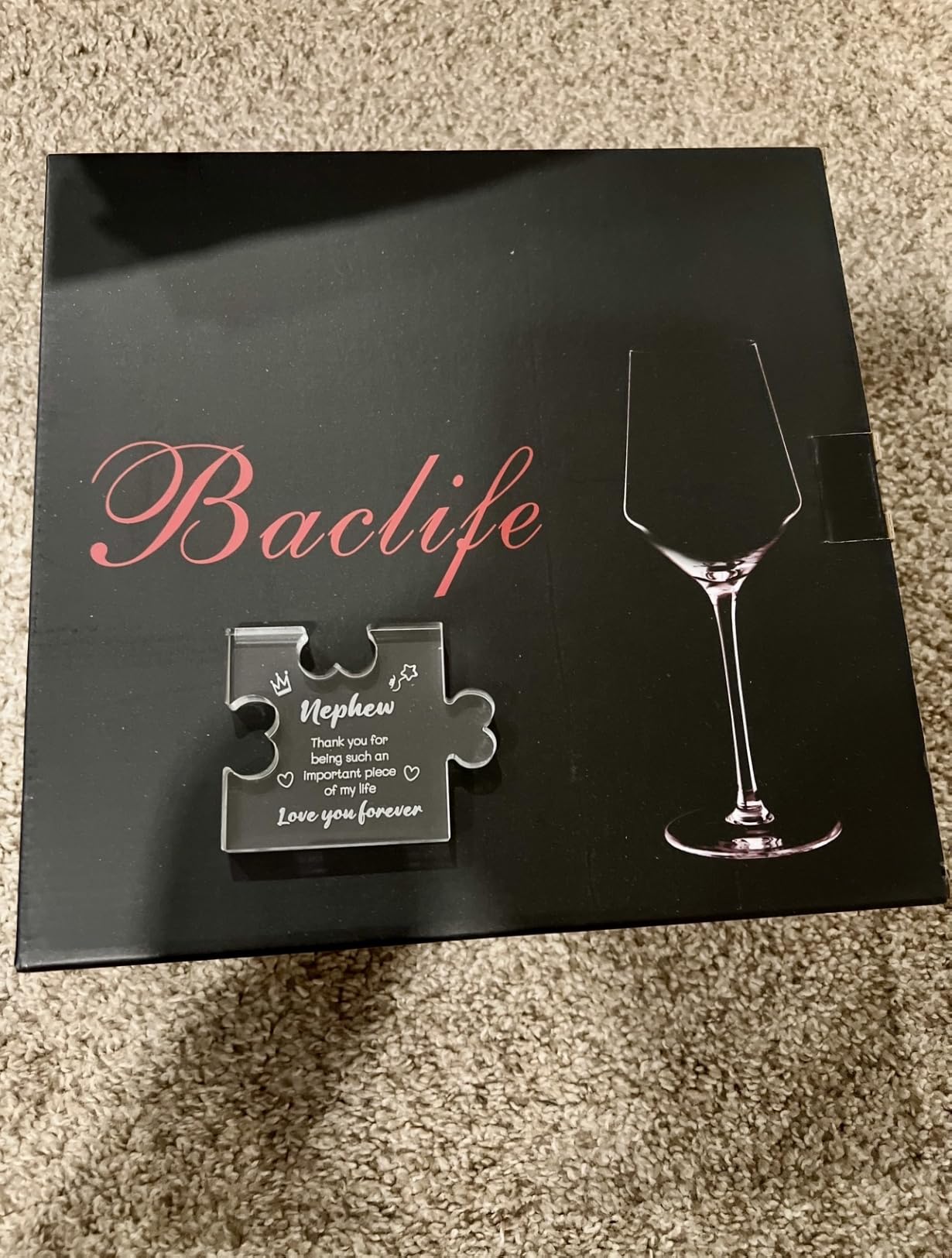 BACLIFE Hand Blown Red Wine Glasses Set of 4 - 15 oz Premium Crystal Wine Glasses With Long Stem customer photo 1