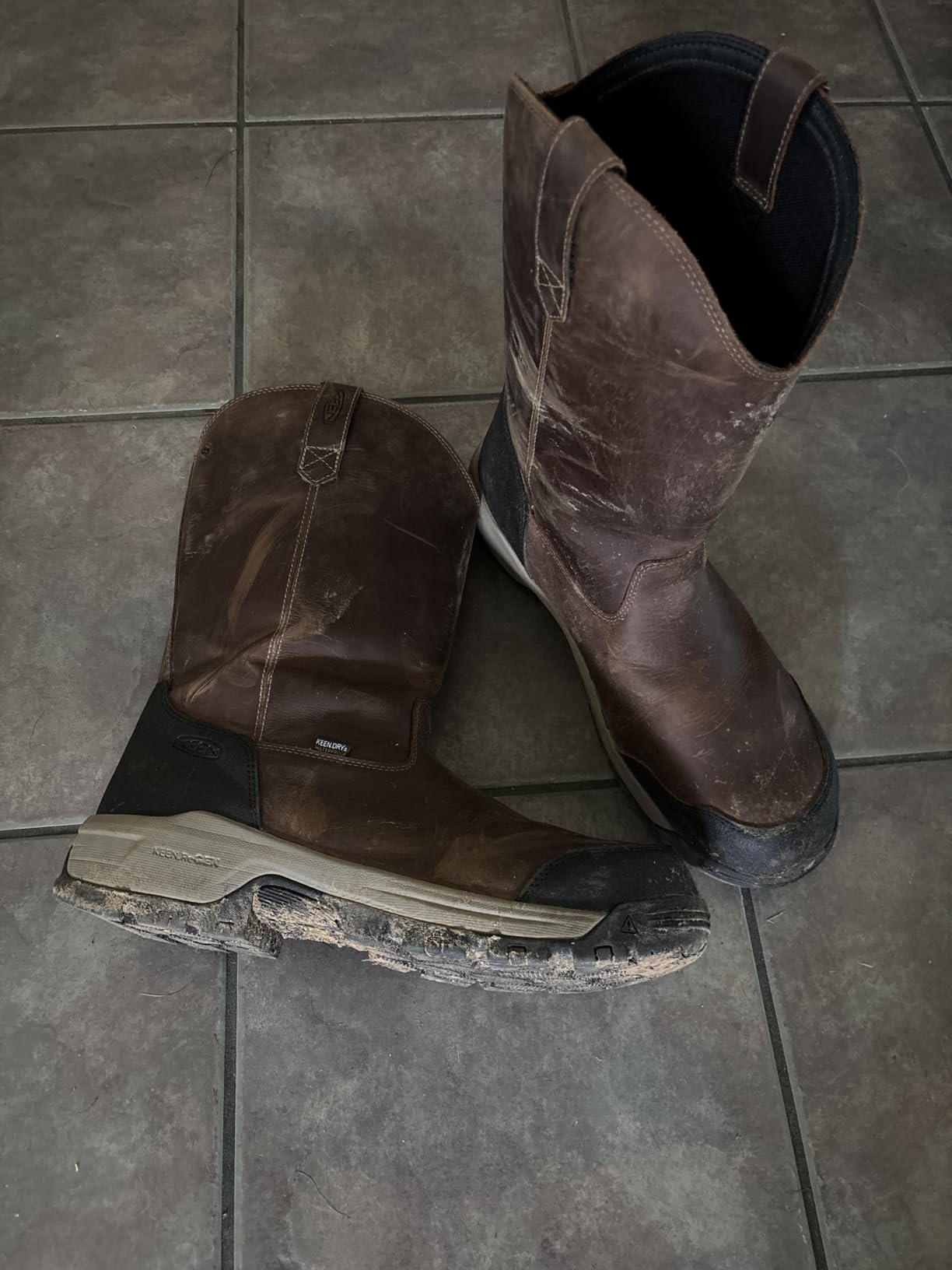 KEEN Utility Men's Evanston Composite Toe Waterproof Leather Pull On Work Boot customer photo 1