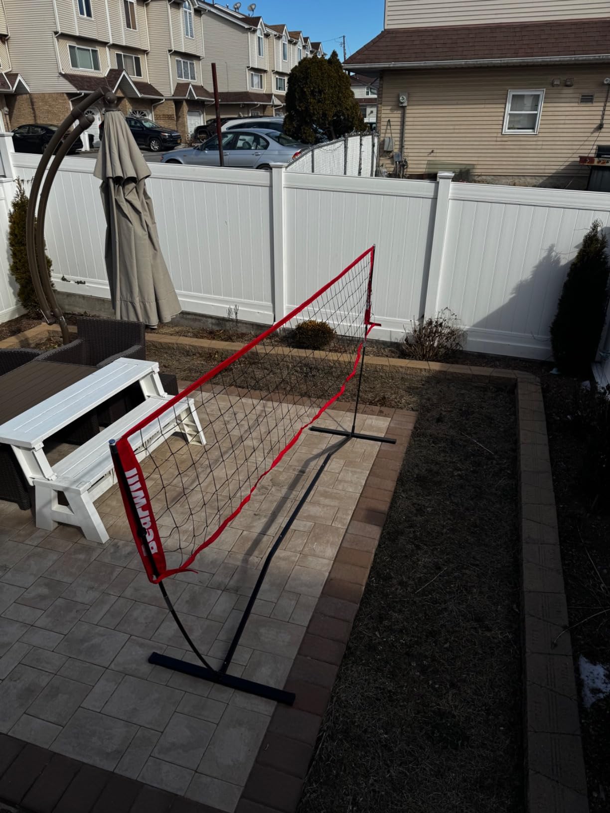 Bearwill Volleyball Net, 12FT/20FT Portable Volleyball Net for Backyard, Freestanding Volley Ball Set Height Adjustable with Carry Bag, Volley Ball Practice Nets Training Equipment for Indoor Outdoor customer photo 2
