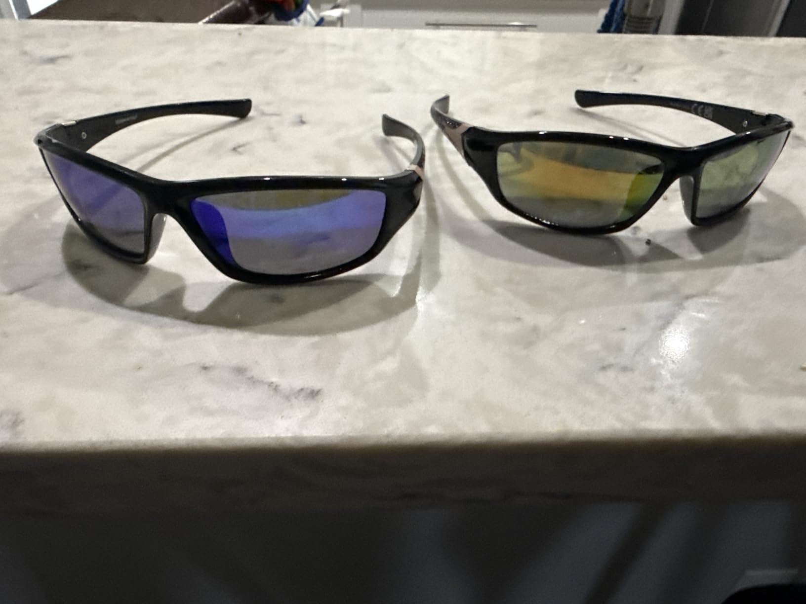 KALIYADI 4 Pack Polarized Sunglasses-Men Sports Sun-glasses: Mens Sunglasses UV Protection for Fishing Driving Cycling customer photo 1