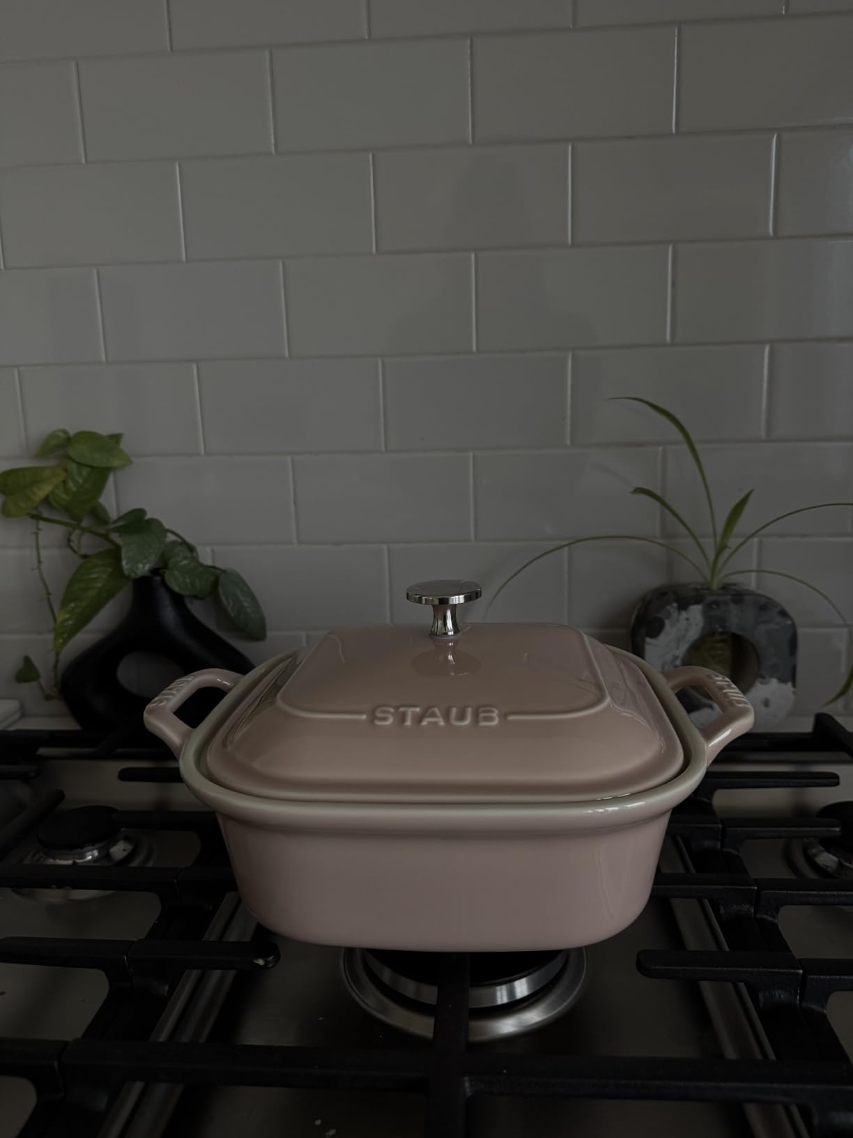 Staub Ceramic 4-pc Baking Pans Set, Casserole Dish with Lid, Brownie Pan, Light Blue customer photo 1