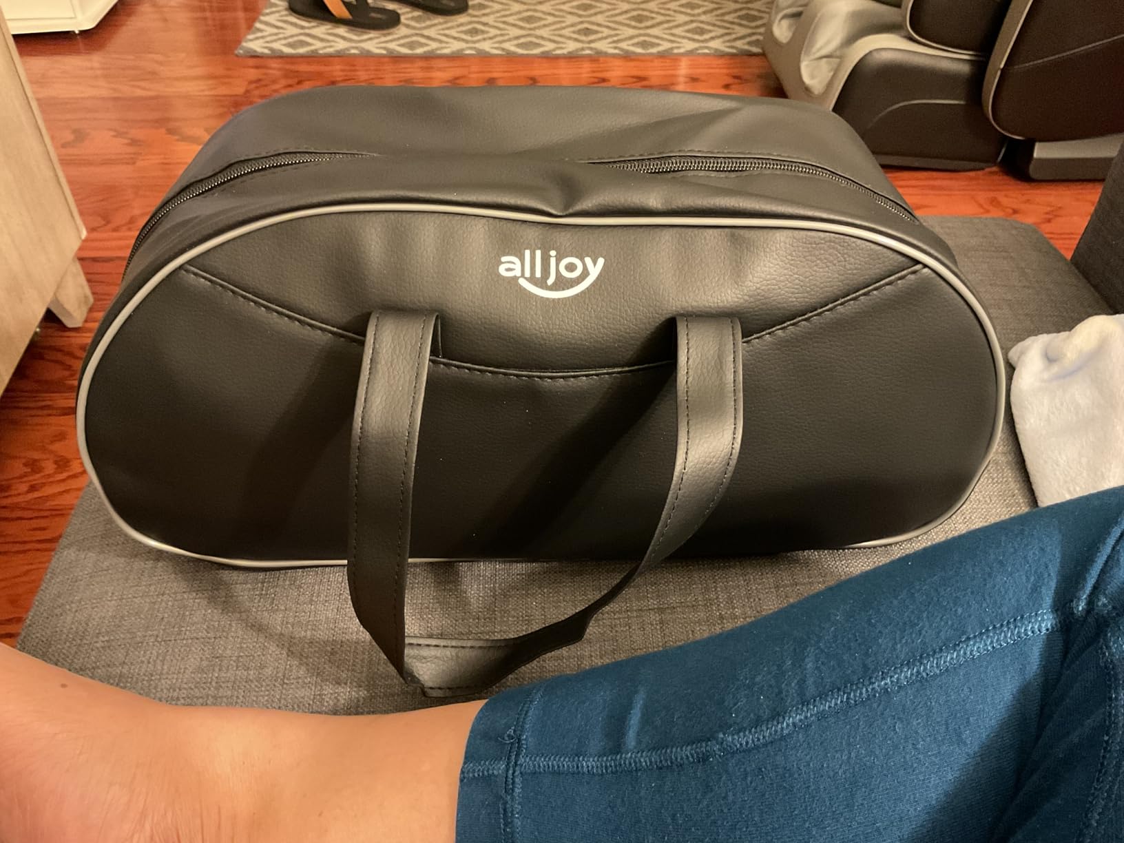 ALLJOY Leg Massager for Circulation and Pain Relief FSA, Father's Day Gifts for Dad Men Women, Leg Massager with Heat and Compression Helpful for Vericose Veins, Fatigue, Cramps, Swelling, Edema customer photo 2
