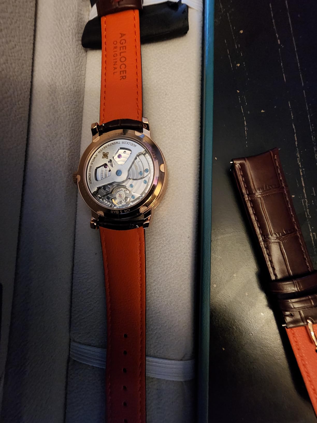 Moon Phase Watch Original Design, Automatic Mechanical Watches for Men, Leather Strap Waterproof Dress Watch Mens Gift customer photo 1
