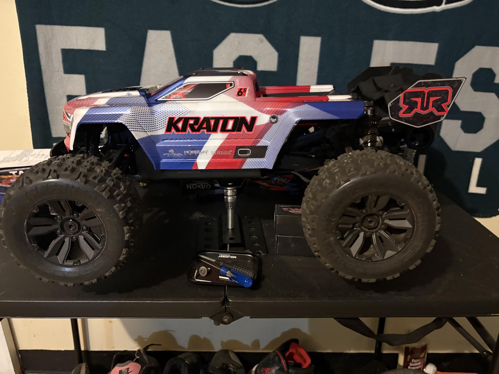 ARRMA Kraton 4X4 6S BLX Brushless V6 Speed Truck RTR, Blue/Pink, ARA8608V6T2 customer photo 1