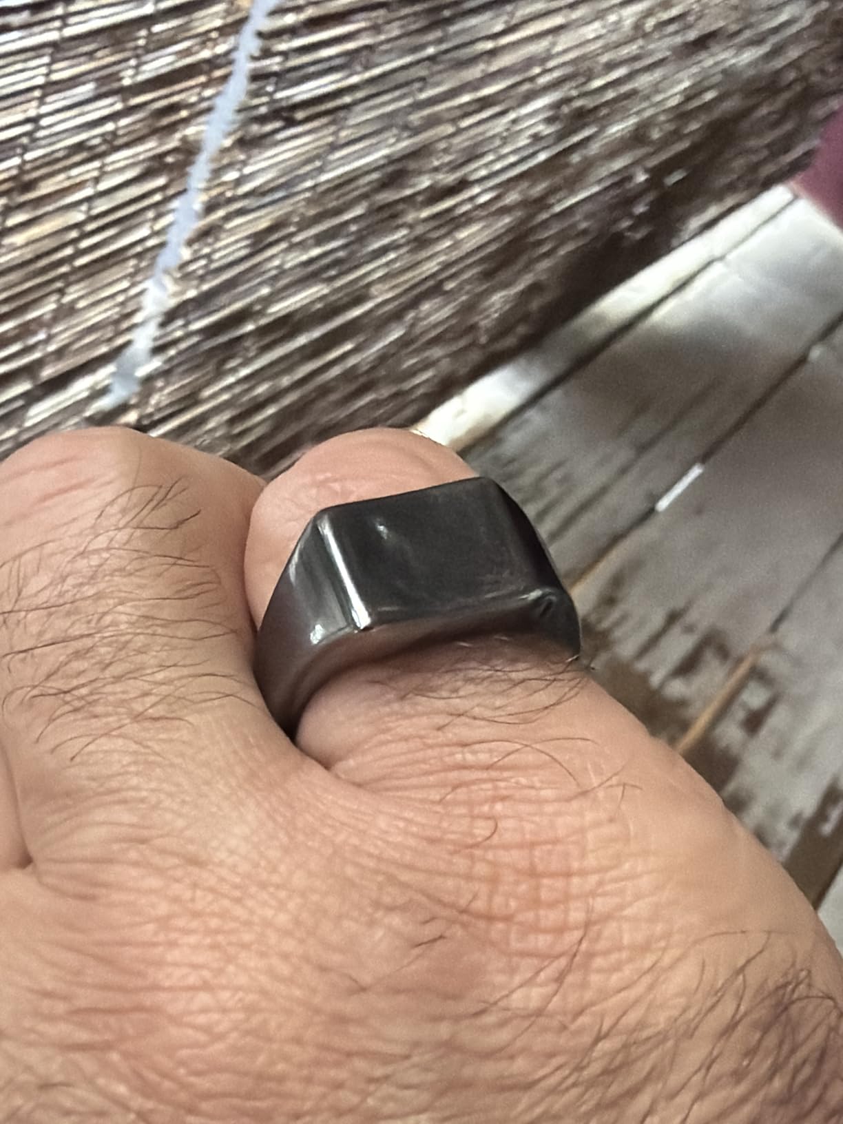 King Will Men's Tungsten Signet Rings Thumb Pinky Biker Band Ring For Men High Polished Plain Wedding Statement Ring Comfort Fit Size 7-12 customer photo 1