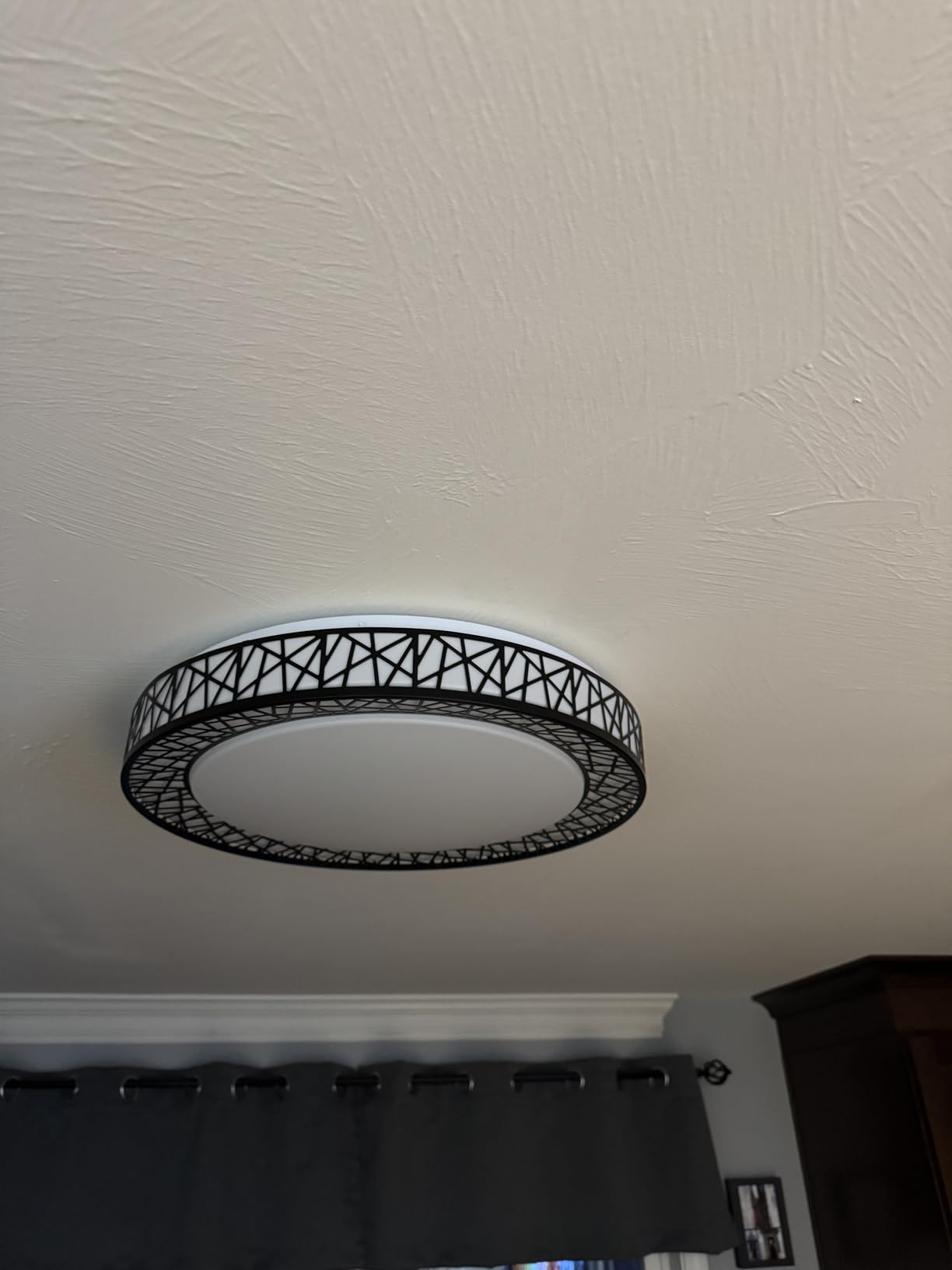 Lightania 18 Inch Flush Mount Ceiling Light, Modern Brushed Nickel LED Ceiling Light Fixture, 35W 3500LM 2700-6500K Adjustable, Dimmable Ceiling Lights for Bedroom, Kitchen, Hallway, Bathroom, ETL customer photo 2