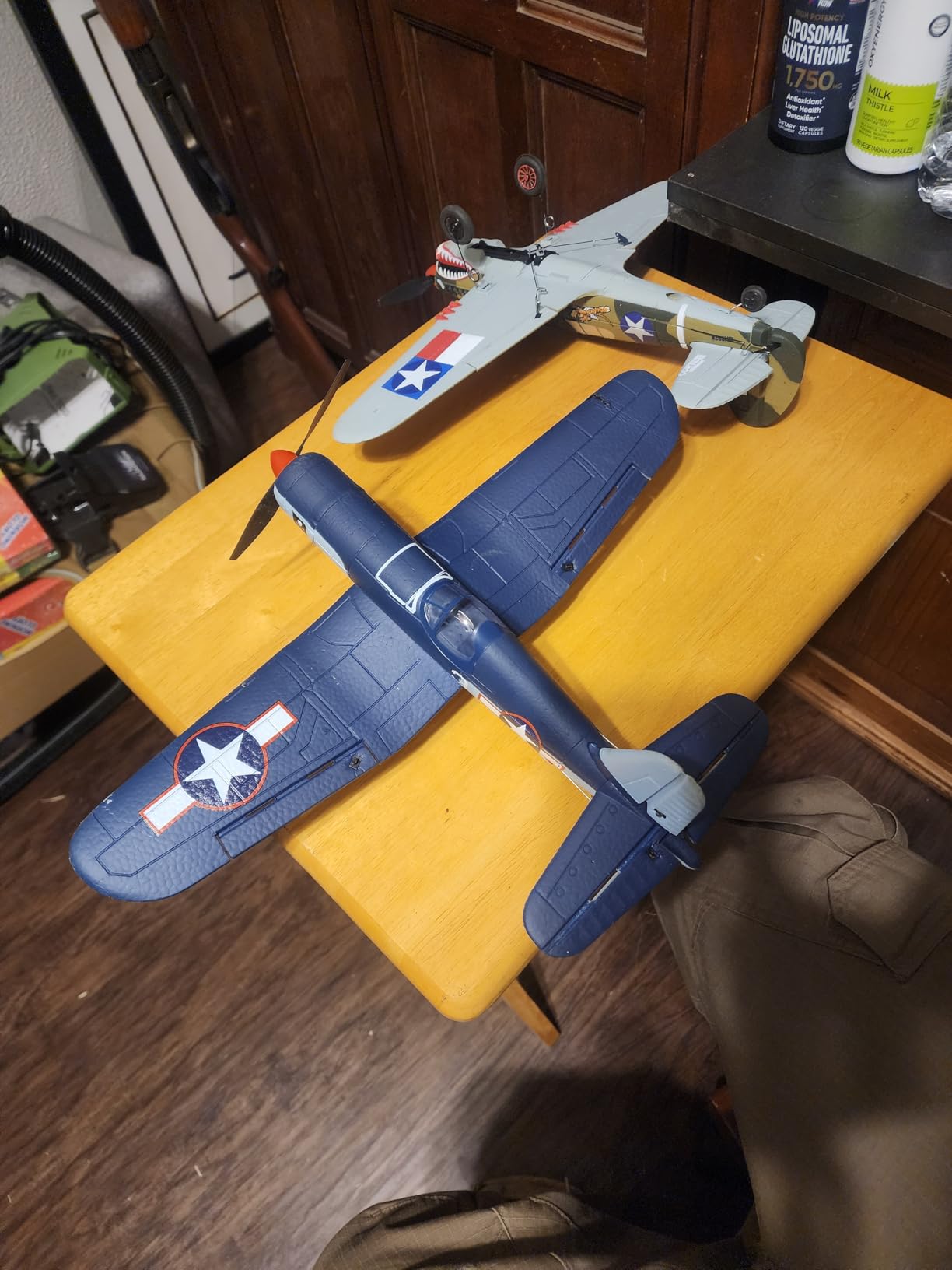 volantexrc RC Plane, 4 Channel Remote Control Airplane Fighter P40 with Aileron, 6-Axis Gyro, Aerobatics for Adults customer photo 2