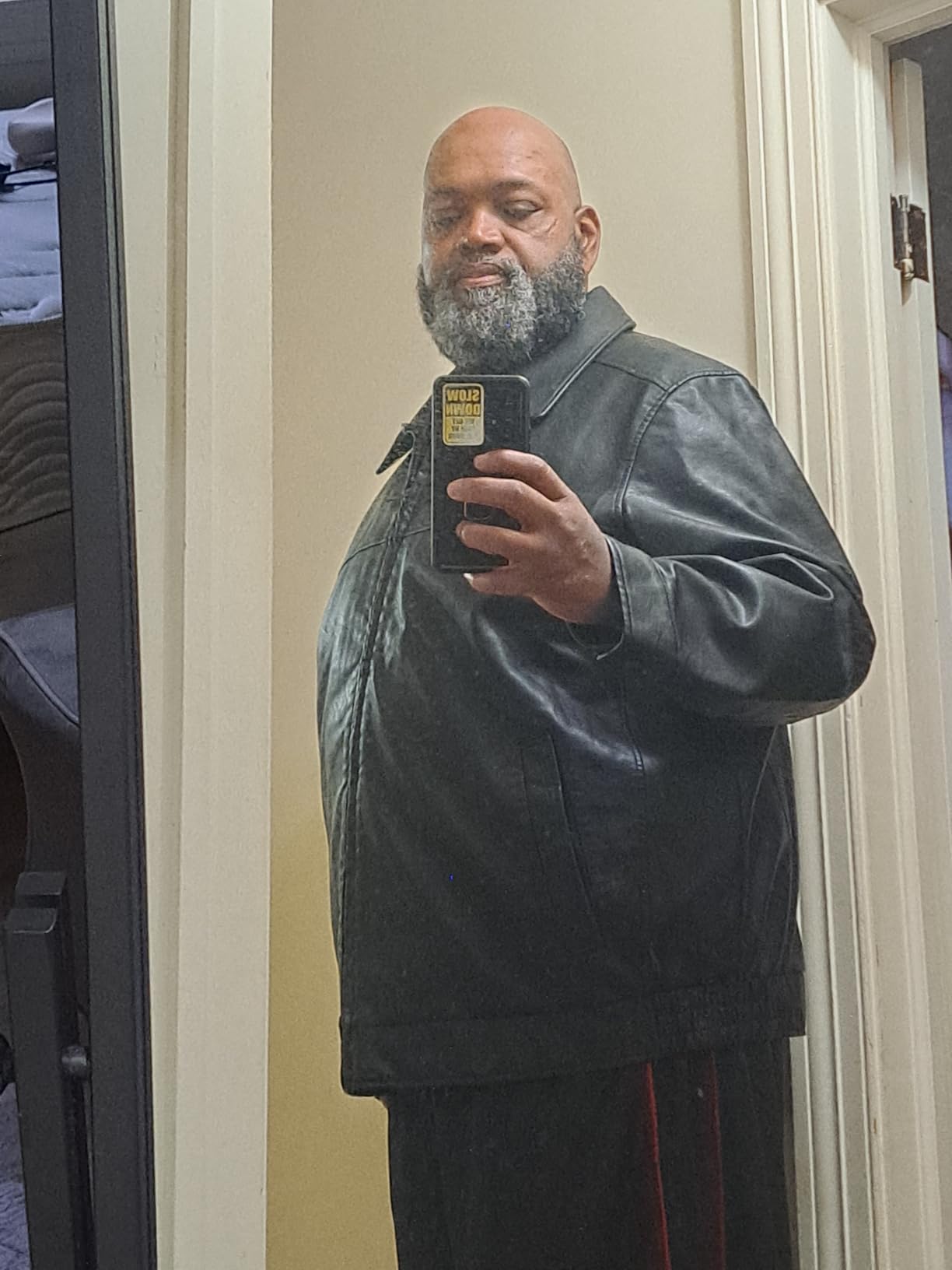Men's James Faux Leather Jacket (Regular, Big & Tall Sizes) customer photo 1