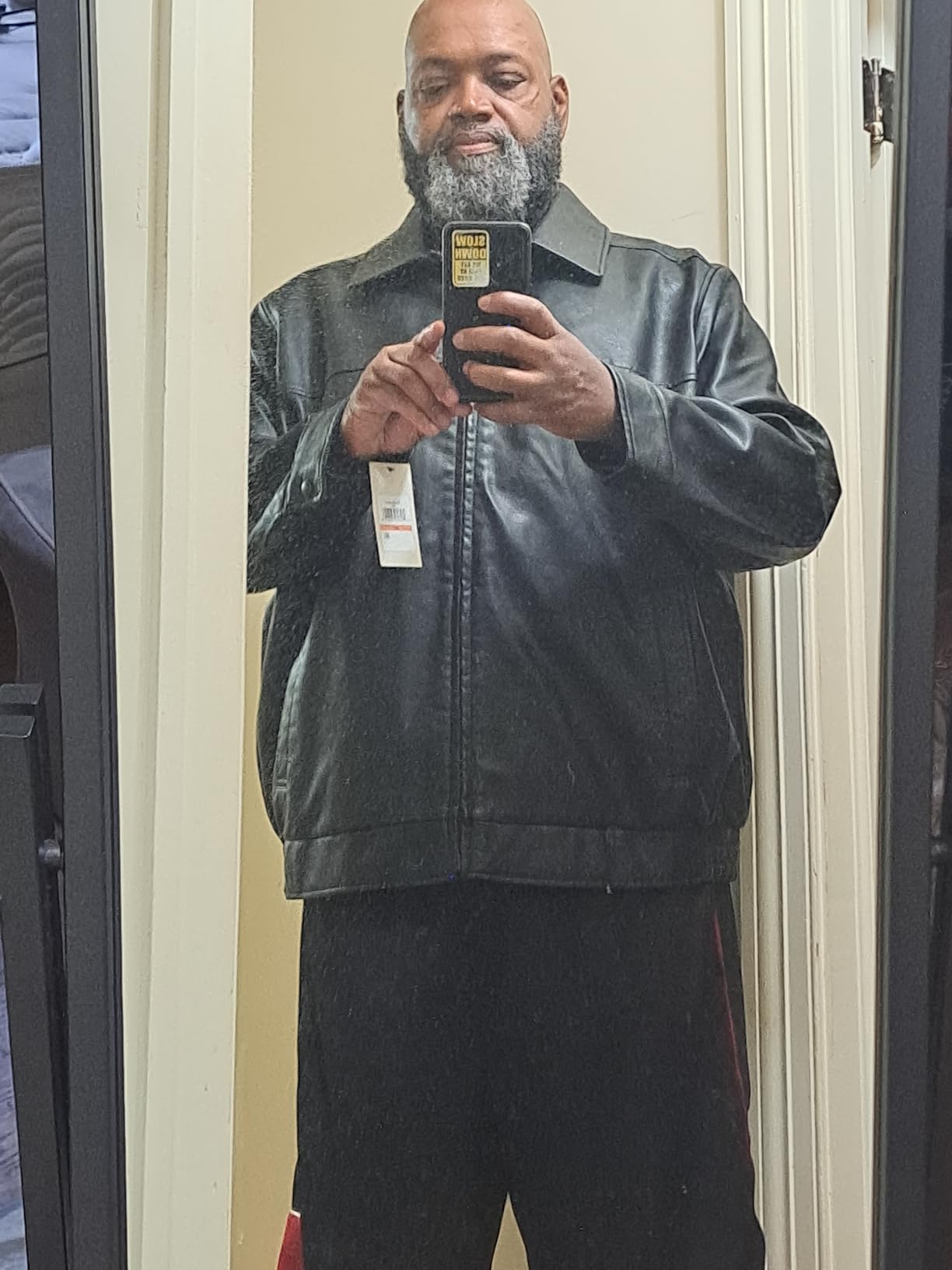 Men's James Faux Leather Jacket (Regular, Big & Tall Sizes) customer photo 2
